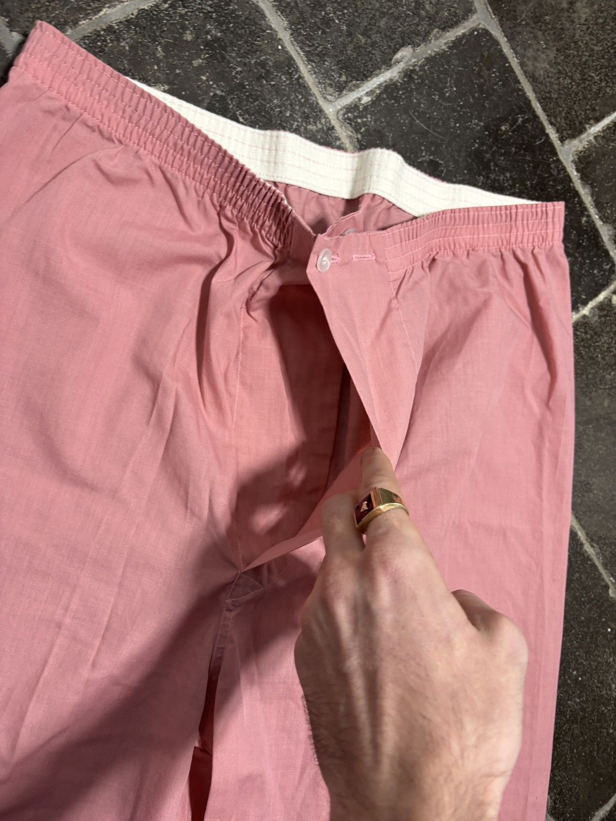 Vintage Vintage Pajamas Set 80s Pyjamas Matching Two Piece Suit Pink Size US 34 / EU 50 - 7 Thumbnail