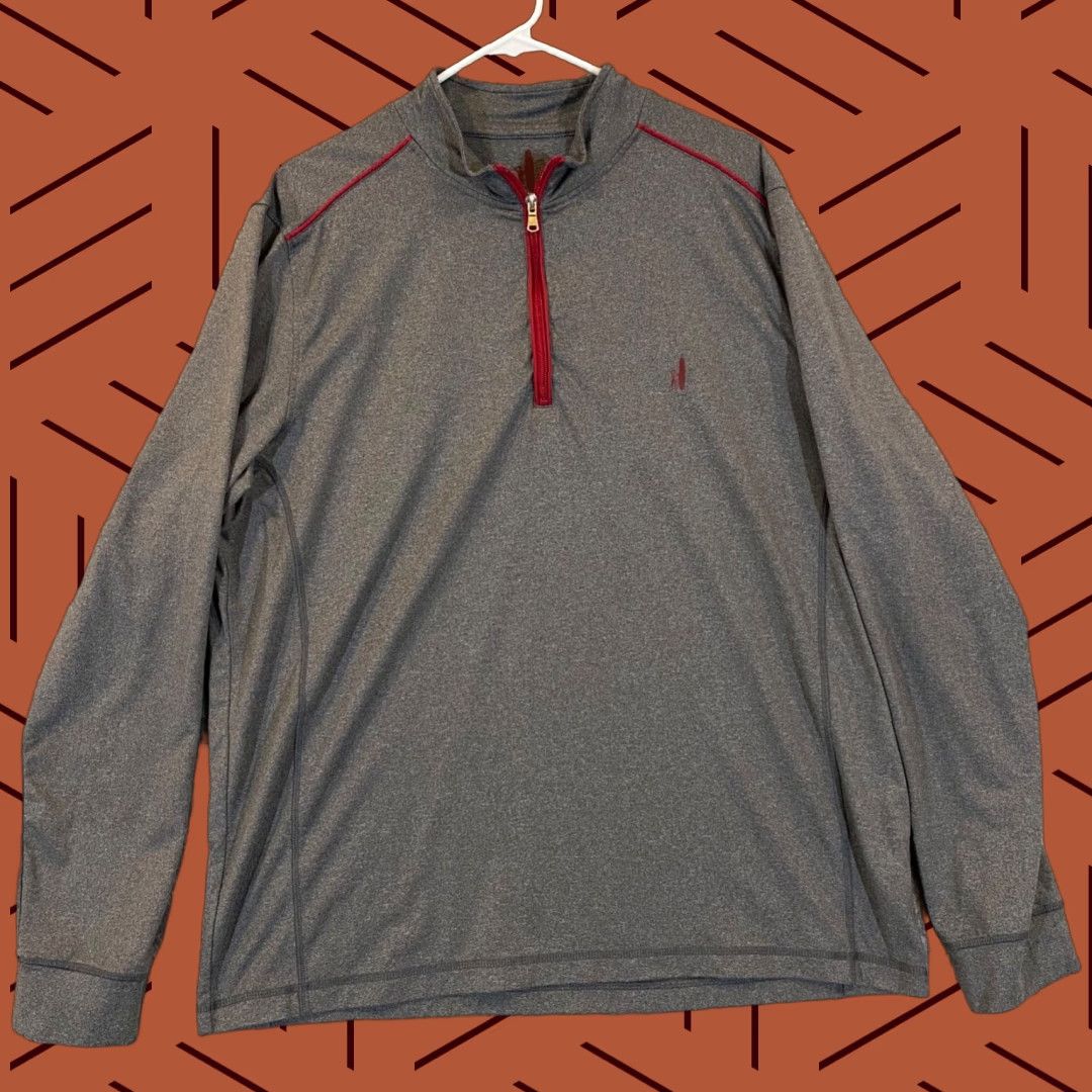 johnnie-O Johnnie-O Prep Performance Jacket Mens XL Gray 1/4 Zip Pullover Lightweight Golf Size US XL / EU 56 / 4 - 1 Thumbnail