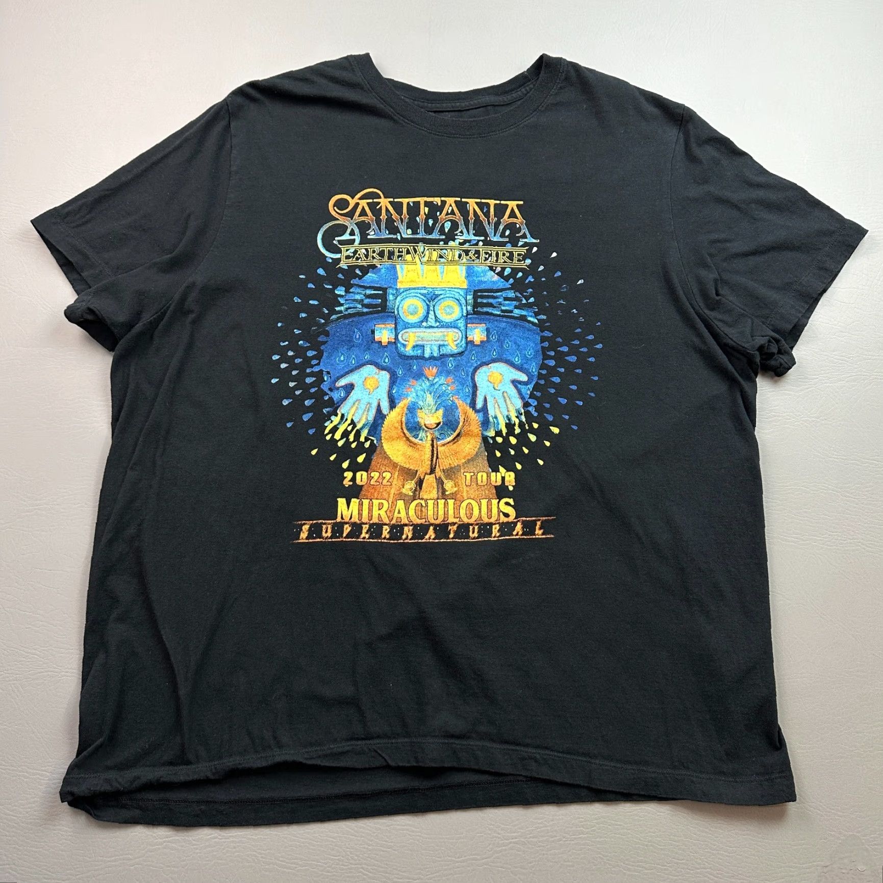 Vintage VINTAGE Carlos Santana Shirt Womens 2X Earth Wind Fire Miraculous Supernatural Tour 2022 Size XXL / US 16-18 / IT 52-54 - 2 Thumbnail