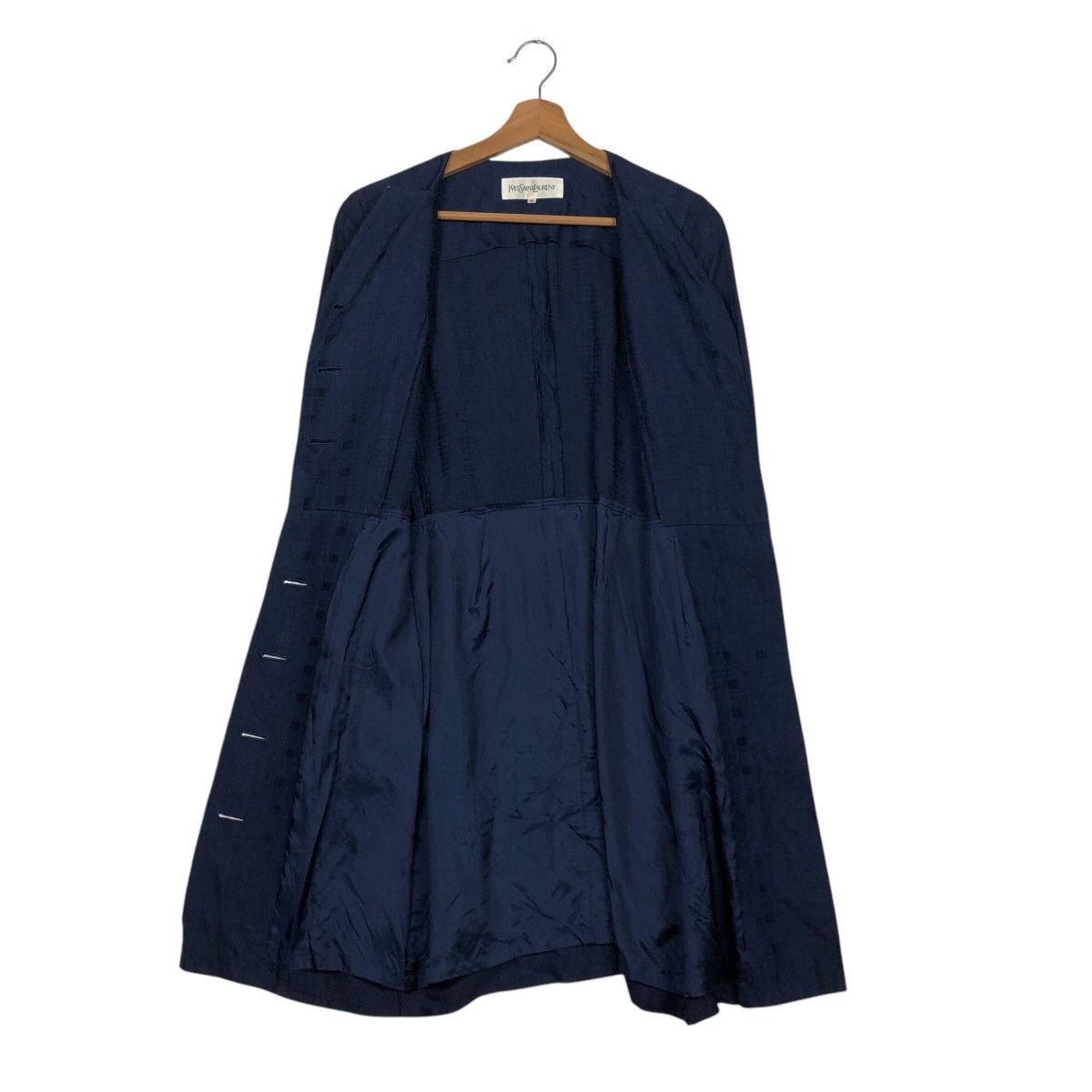 Designer × Yves Saint Laurent 📌Vintage Yves Saint Laurent Dress Rich Blue Size XS / US 0-2 / IT 36-38 - 15 Thumbnail