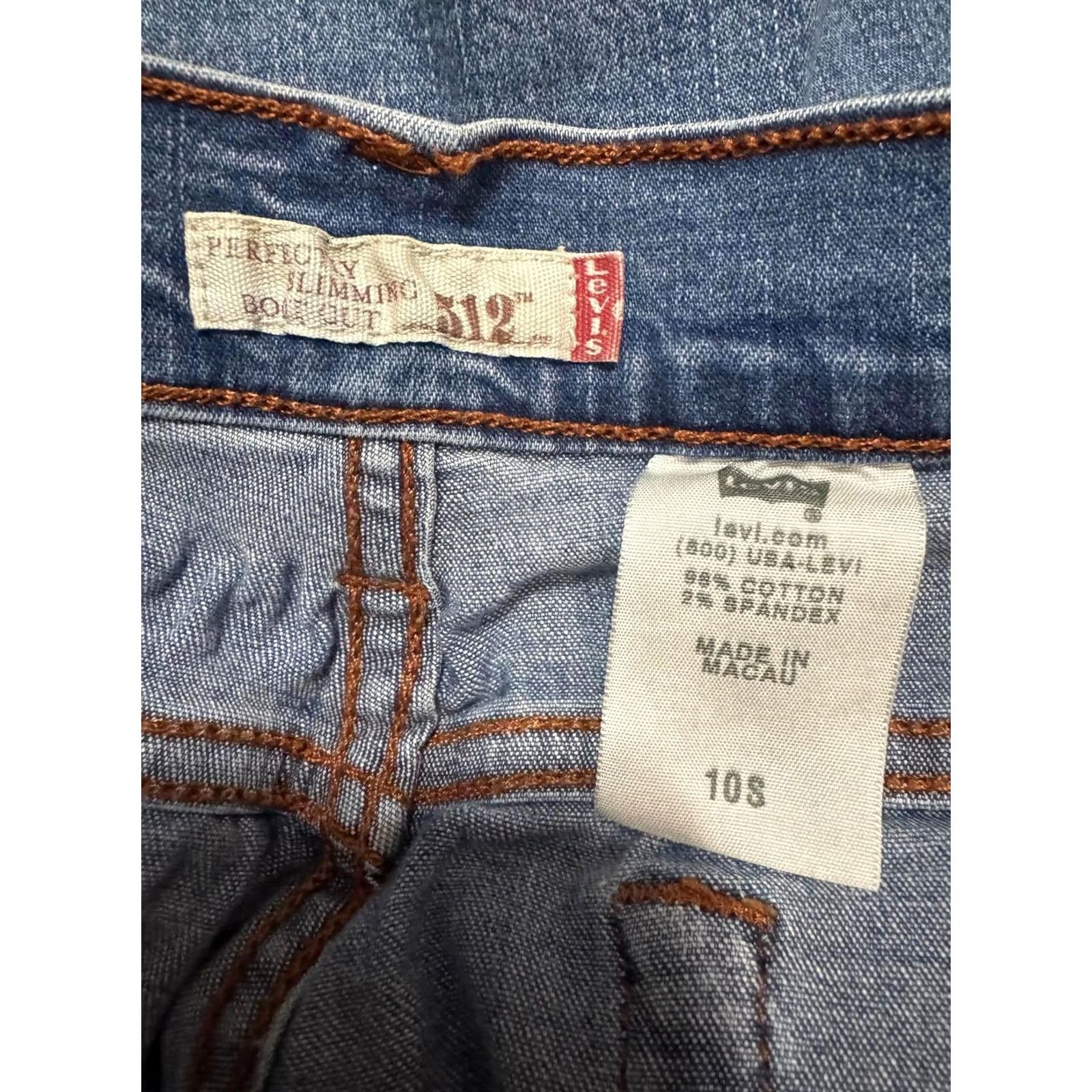 Levi's Levi's 312 Jeans Bootcut 28x29 Size 28 Regular Women Blue Denim Slimming 2% Spandex Size 28" / US 6 / IT 42 - 3 Thumbnail
