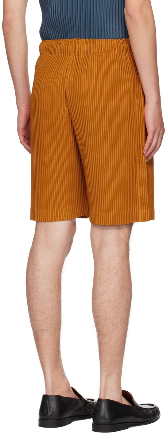 Issey Miyake o1h1sh11224 Colorful Pleats Bottoms in Flame Orange Size US 32 / EU 48 - 3 Thumbnail