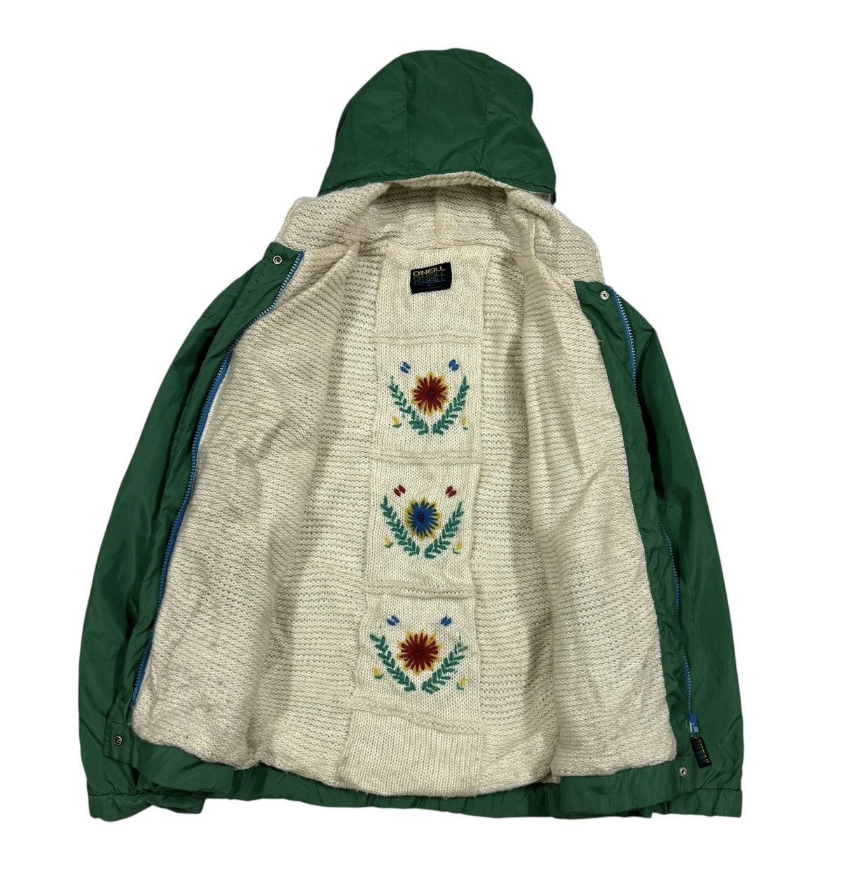 O'Neill Vtg🔥90’s O’neill Surf Brand Linning Knitwear Navajo Hoodie Size US M / EU 48-50 / 2 - 1 Thumbnail