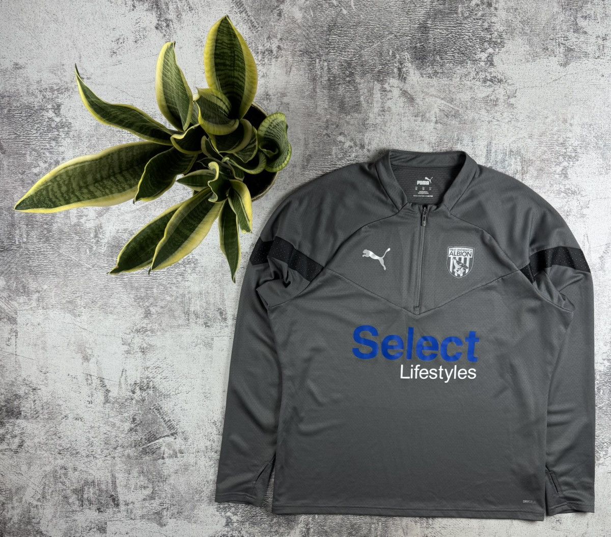 Puma #10 West Bromwich FC Albion Issue LongSleeve Puma Soccer Football Jersey T Shirt Size US XL / EU 56 / 4 - 1 Thumbnail