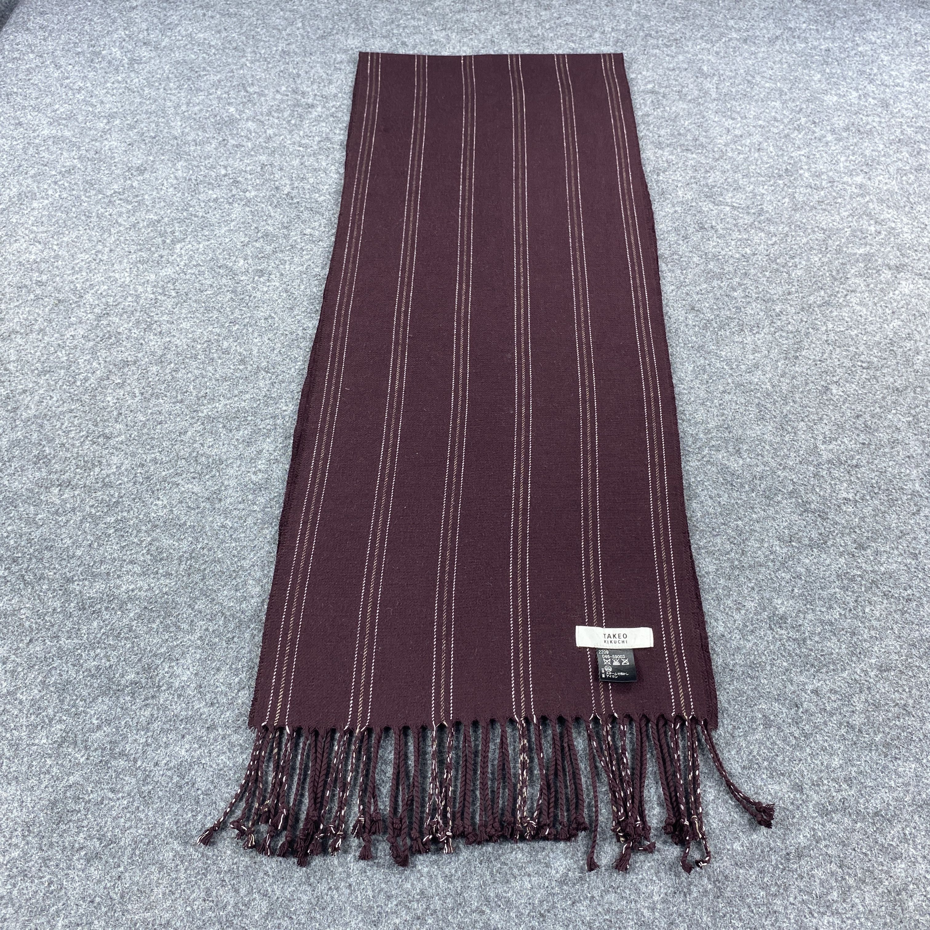 Japanese Brand × Takeo Kikuchi GF10620 Takeo Kikuchi Scarf Neck Wear Muffler Nova Check Size ONE SIZE - 6 Thumbnail