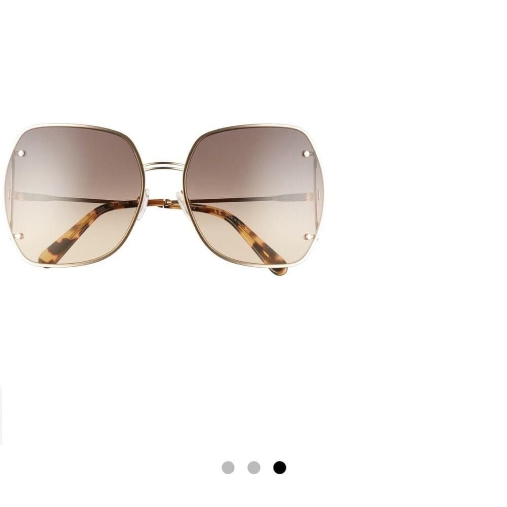 Salvatore Ferragamo Ferragamo Gancio 62mm Gradient Square Sunglasses Size ONE SIZE - 2 Thumbnail