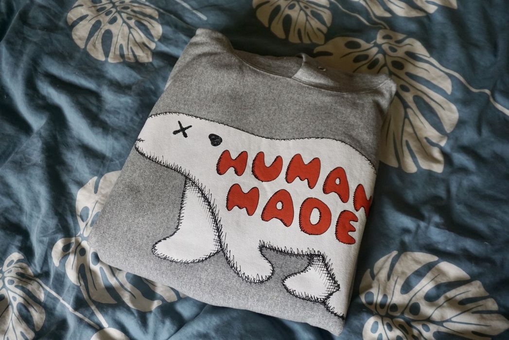 Human Made Pizza hoodie polar bear size L | Grailed