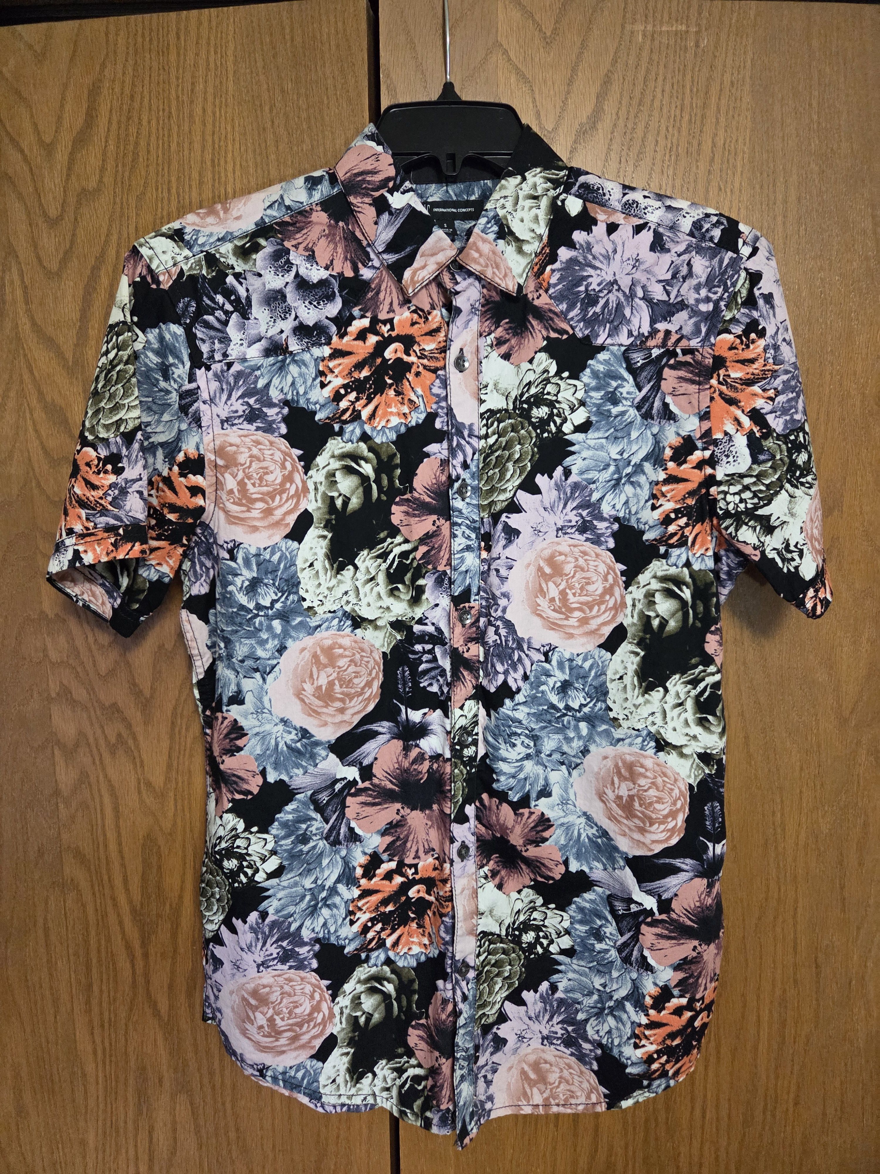 I.N.C Psychedelic Floral Button Up Size US S / EU 44-46 / 1 - 1 Thumbnail