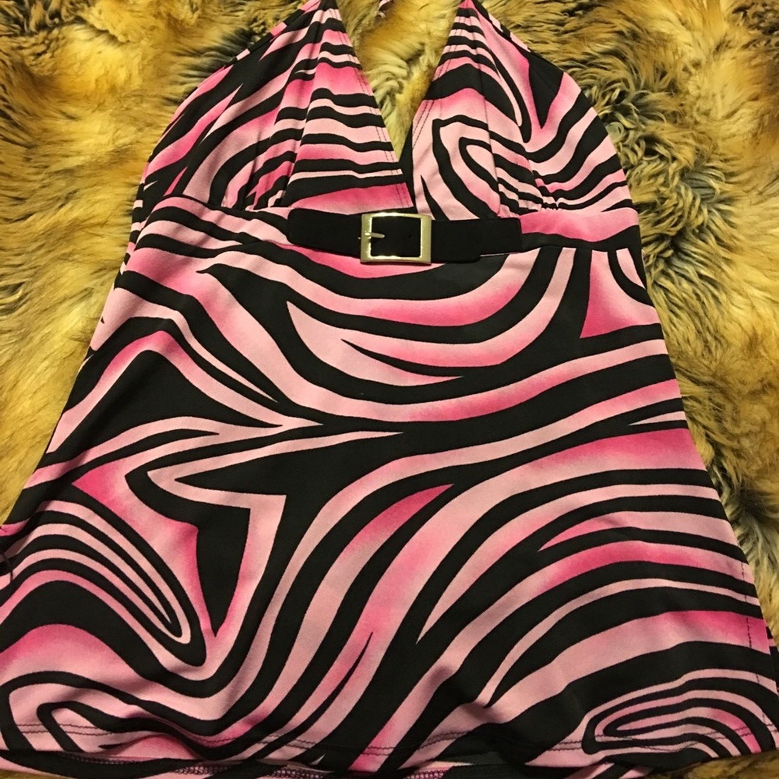 Other Venus retro print buckle detail halter top S Size S / US 4 / IT 40 - 4 Thumbnail