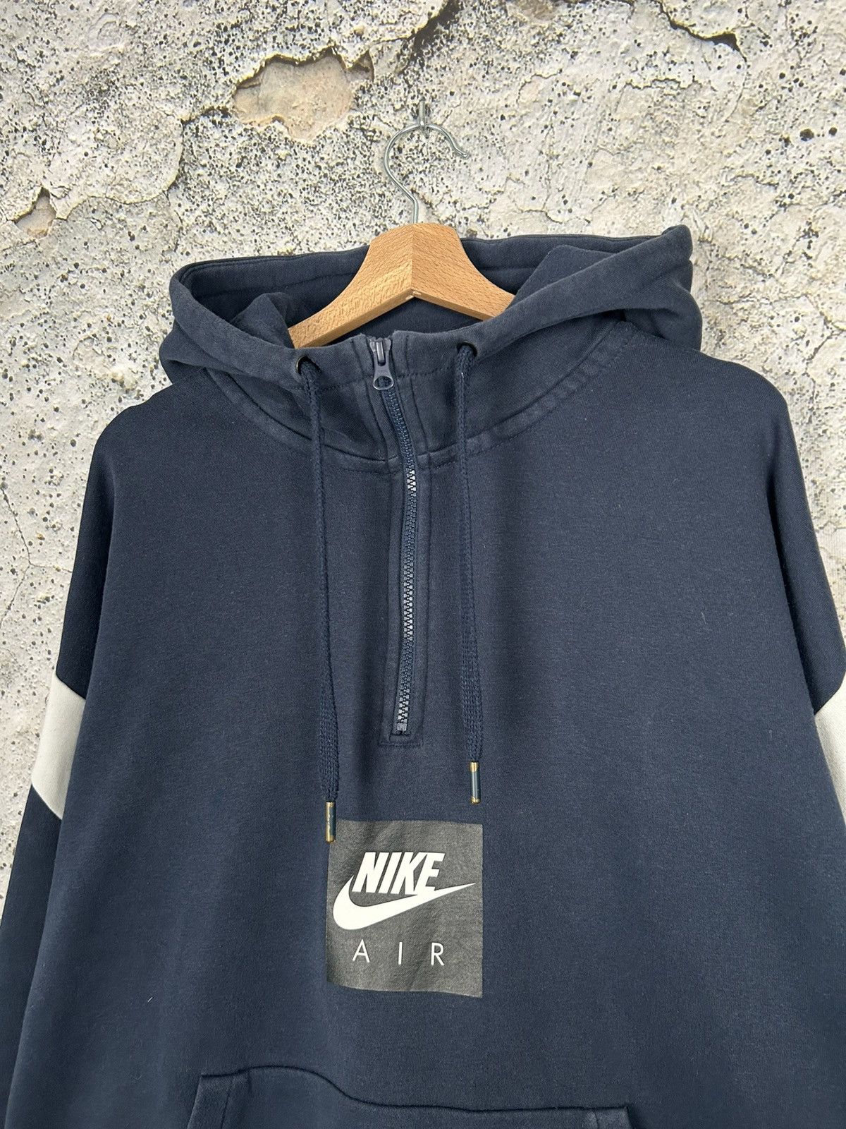 Nike Nike Air Streetwear Hoodie Navy Skate Drill Baggy Boxy Fit Size US XL / EU 56 / 4 - 3 Thumbnail