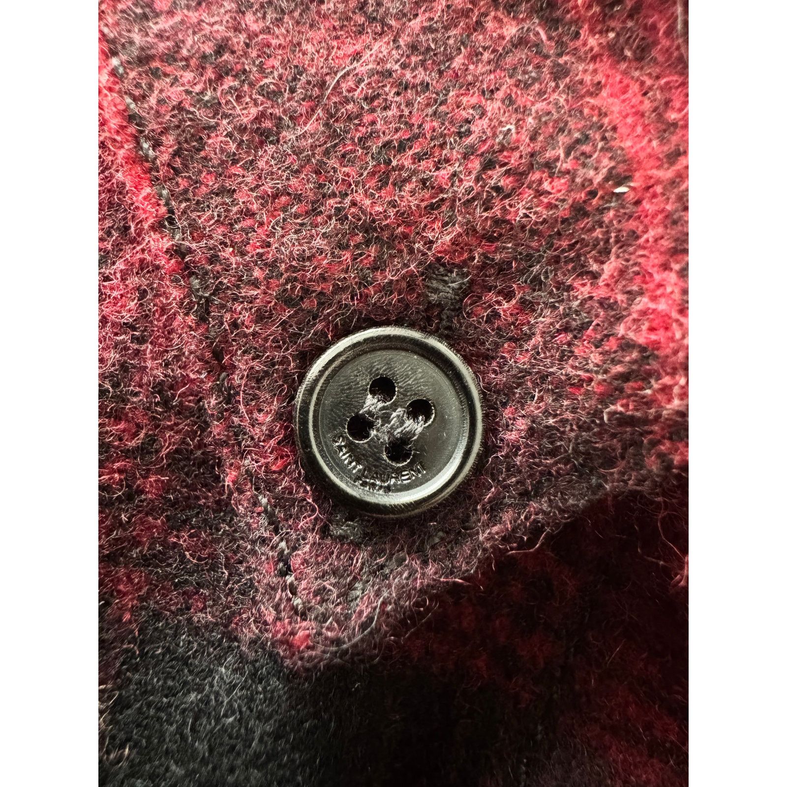 Saint Laurent Paris Saint Laurent Brushed Plaid Overshirt Size US M / EU 48-50 / 2 - 5 Thumbnail