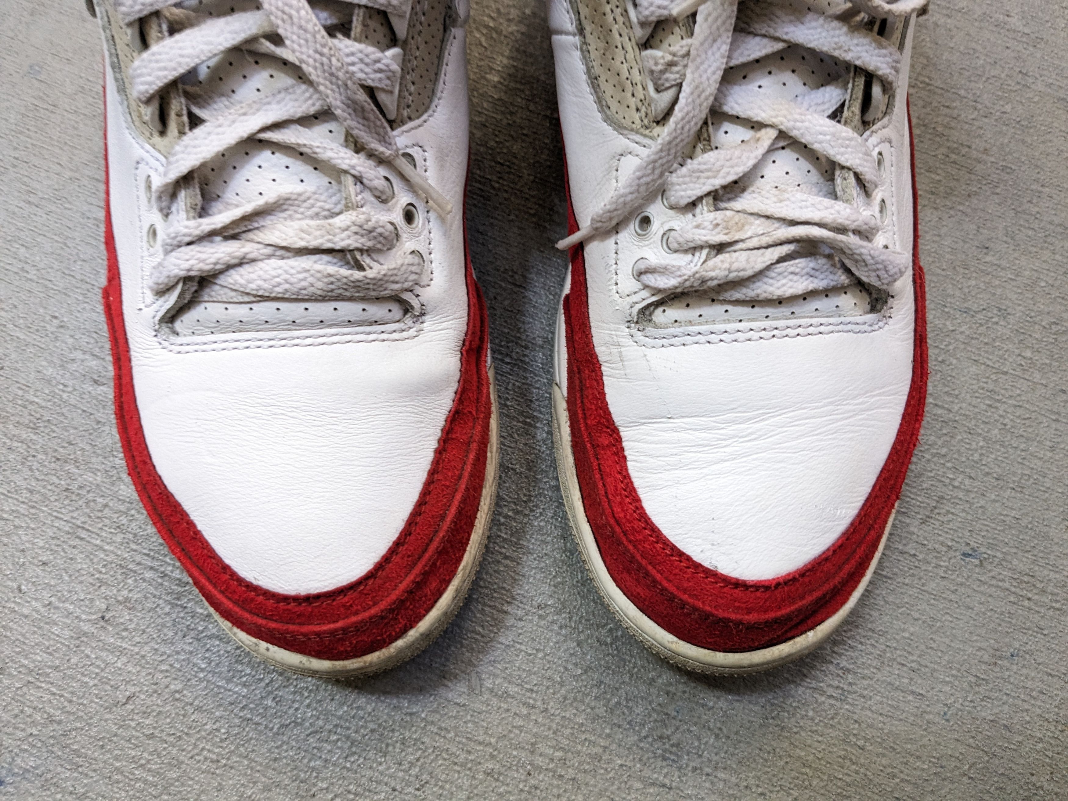 Jordan Brand Nike Jordan 3 Retro Tinker Air Max 1 Red White CJ0939-100 Size US 10 / EU 43 - 5 Thumbnail