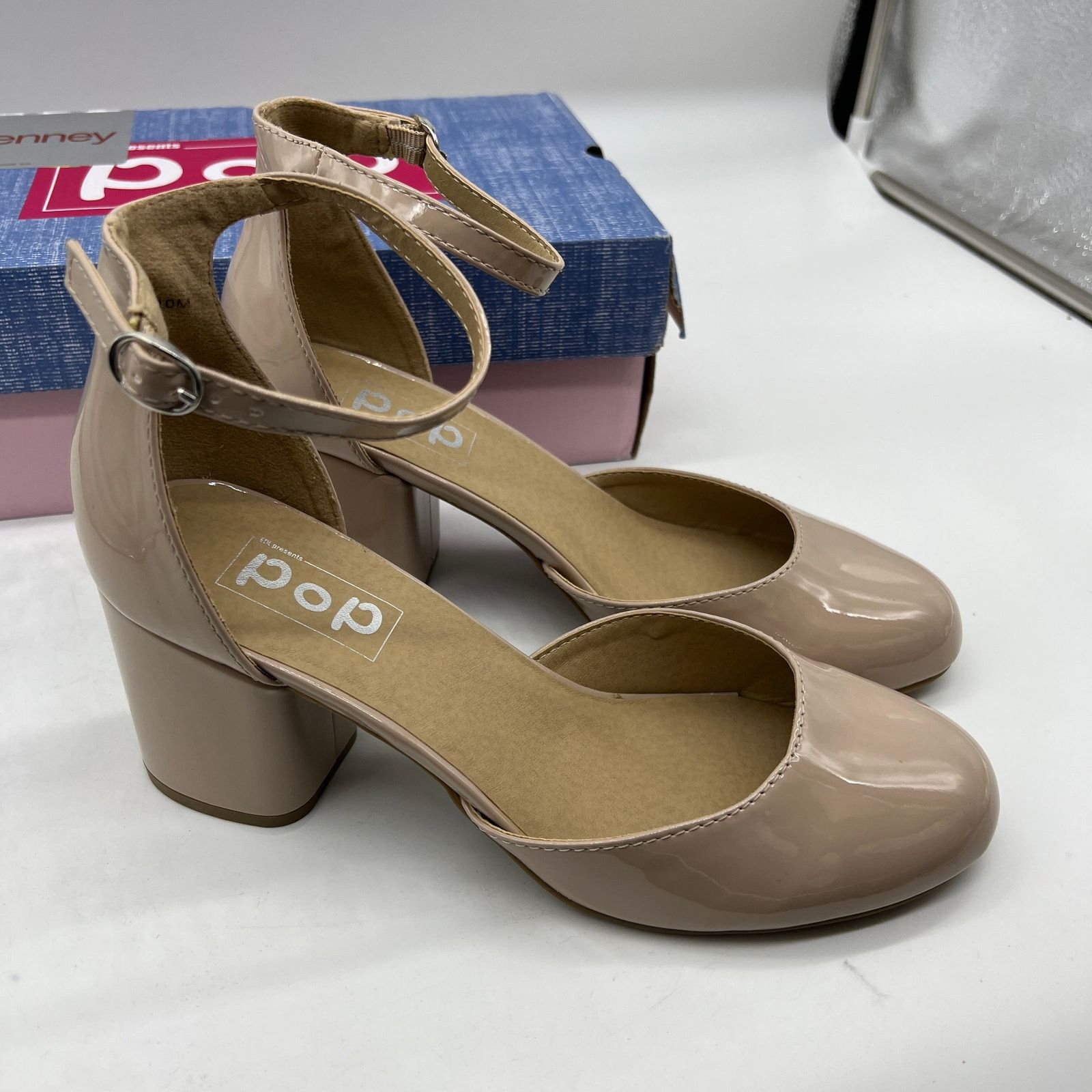 Other Pop Womens Gal Block Heel Nude Pumps Size 10M Size US 10 / IT 40 - 1 Thumbnail