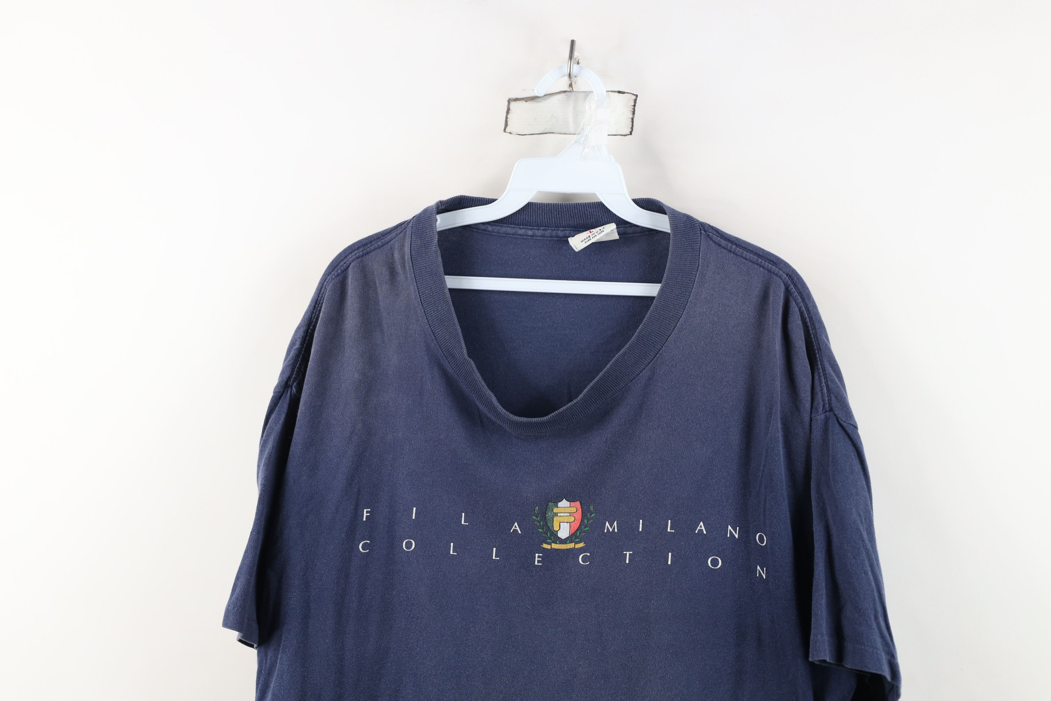 Fila Vintage 90s Fila Milano Spell Bjorn Borg Tennis T-Shirt USA Size US L / EU 52-54 / 3 - 2 Thumbnail