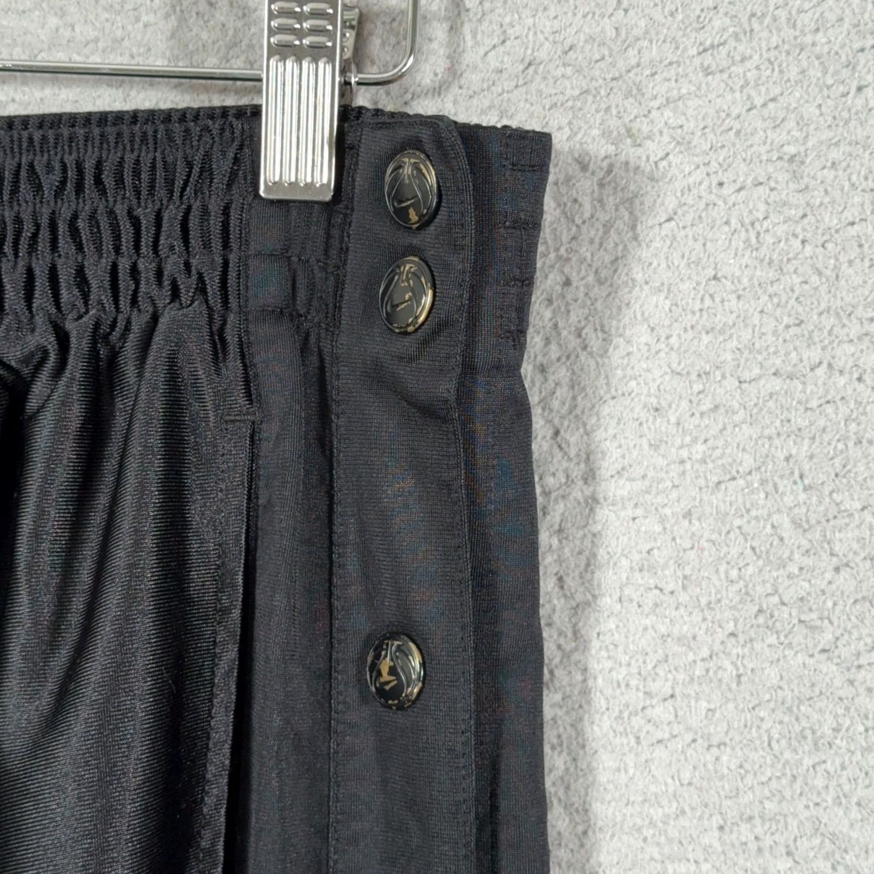 Nike VINTAGE Nike Breakaway Pant XL Black Y2K Dazzle Shiny Satin Tear Away Snap Baggy Track Pants Mens XL Black 90s Shiny Sports Size US 36 / EU 52 - 5 Thumbnail