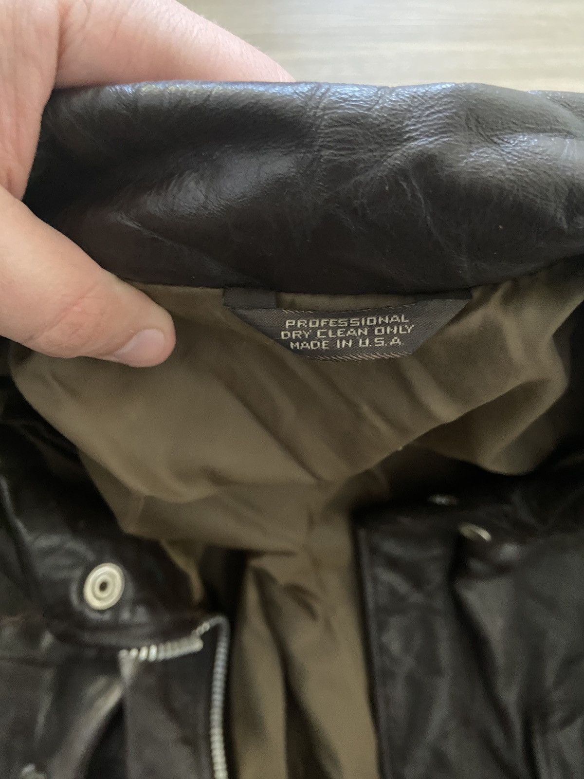 Vintage Vintage Made In USA Brown Leather Jacket Size US S / EU 44-46 / 1 - 7 Thumbnail
