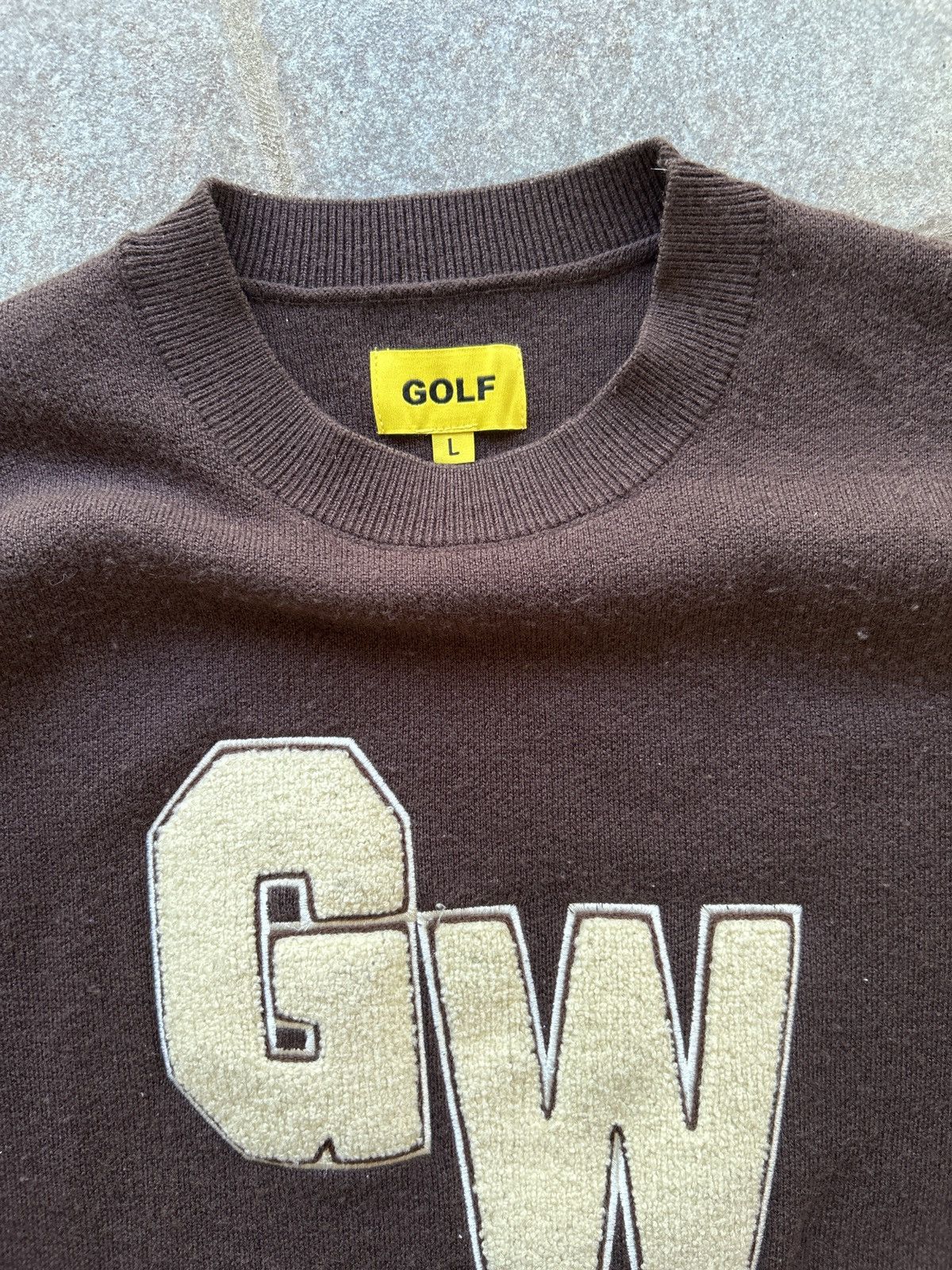 Golf Wang Golf Wang Pop Up AW2022 University Sweatshirt Brown/Cream Size US L / EU 52-54 / 3 - 2 Thumbnail