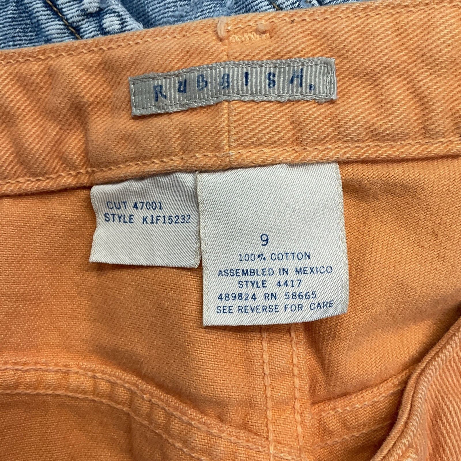 Vintage Rubbish Women’s Orange Shorts Size 30" / US 8 / IT 44 - 3 Thumbnail