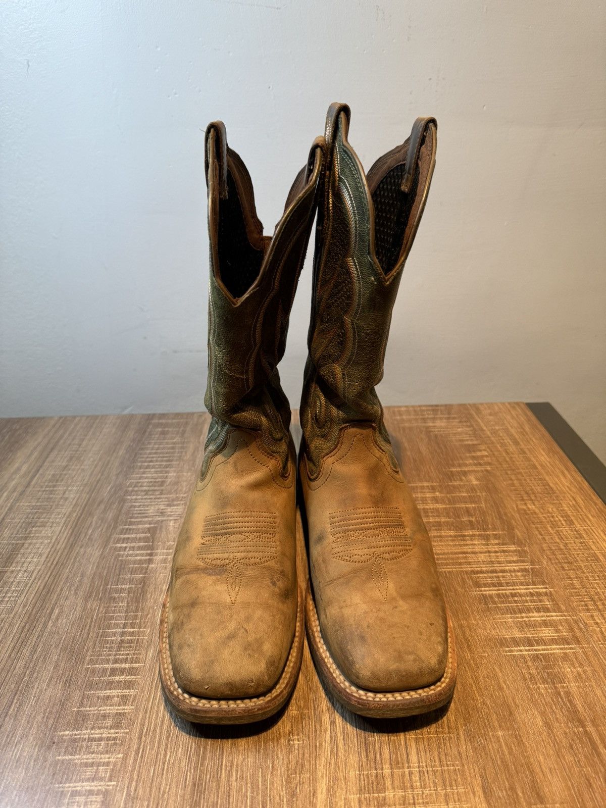Durango DURANGO Cowboy Womens Brown / Green Western Boots Size 7.5 M Size US 7.5 / IT 37.5 - 3 Thumbnail