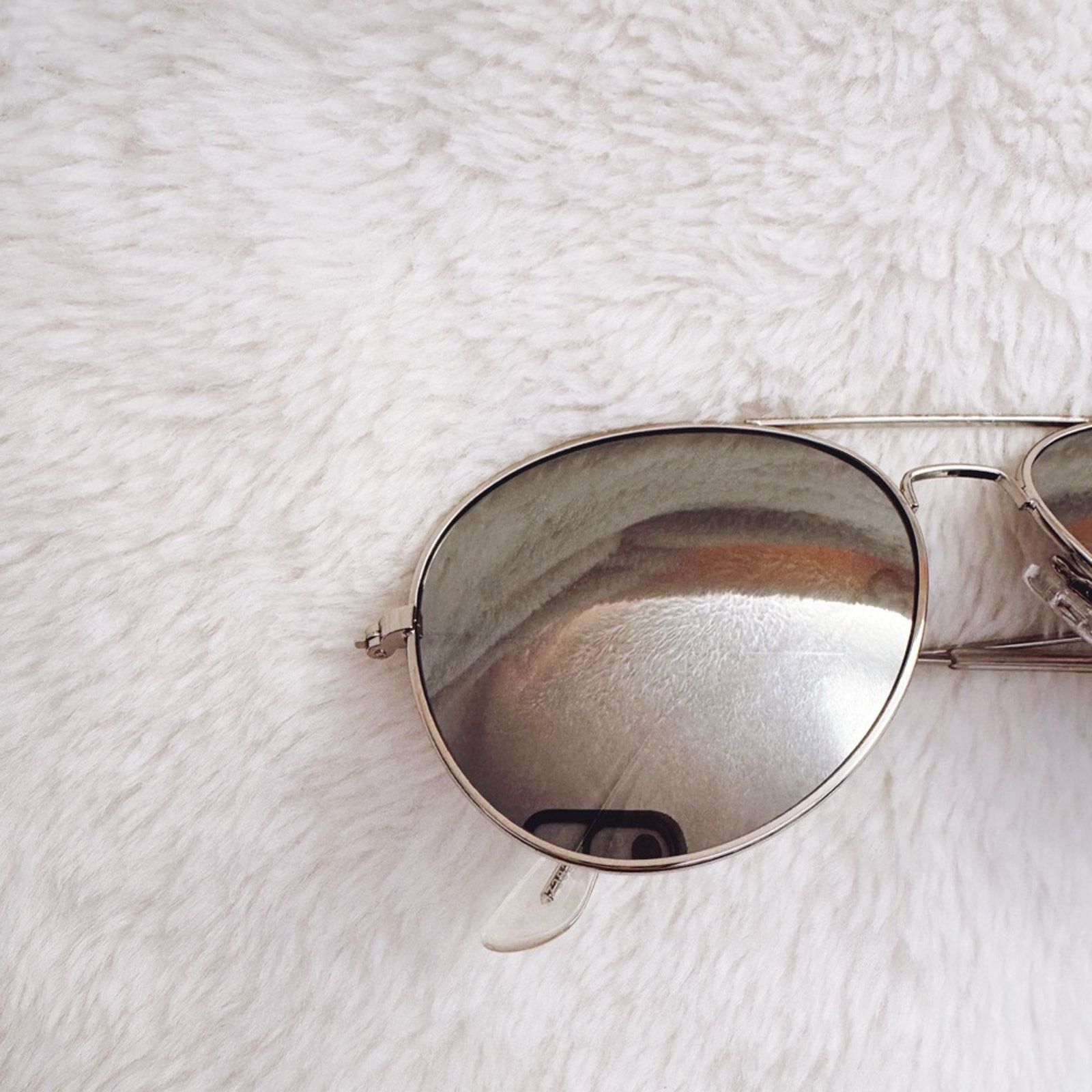 Other Francine Silver W/ Mirrored Lenses Aviator Sunglasses Size ONE SIZE - 2 Thumbnail
