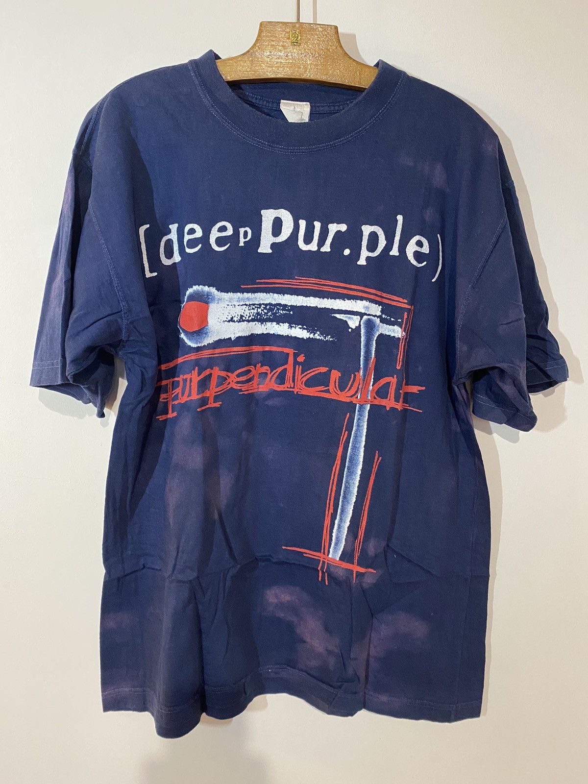 深瀬着用Deep Purple タイダイTシャツ LIQUID BLUE 状態◎ 深瀬着用Deep Purple タイダイTシャツ LIQUID BLUE 00's