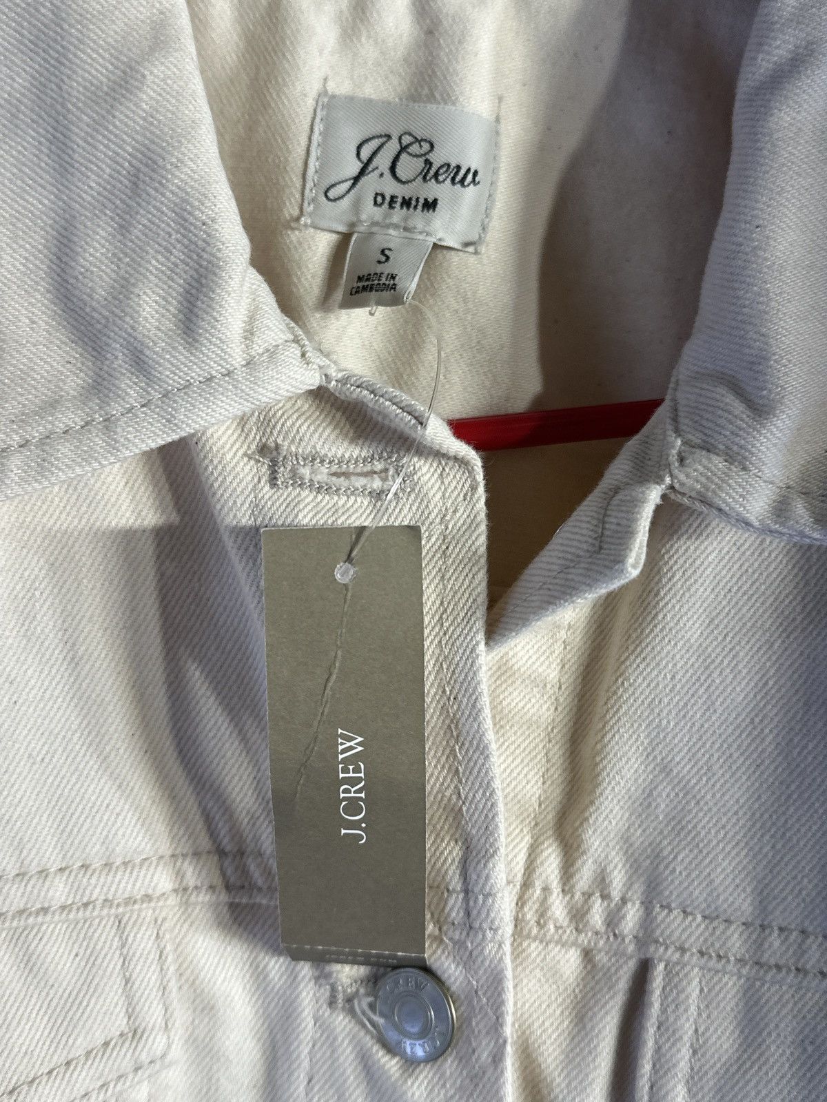J.Crew J.Crew Classic jean jacket Light Cream Size S / US 4 / IT 40 - 5 Thumbnail