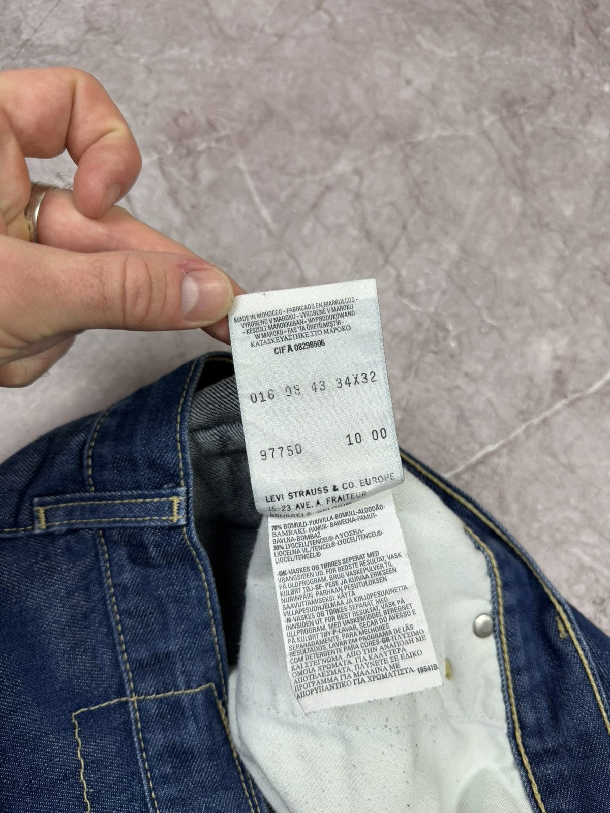 Levi's Levis Engineered Jeans Buckle Back Tag W34/32 Size US 34 / EU 50 - 8 Thumbnail