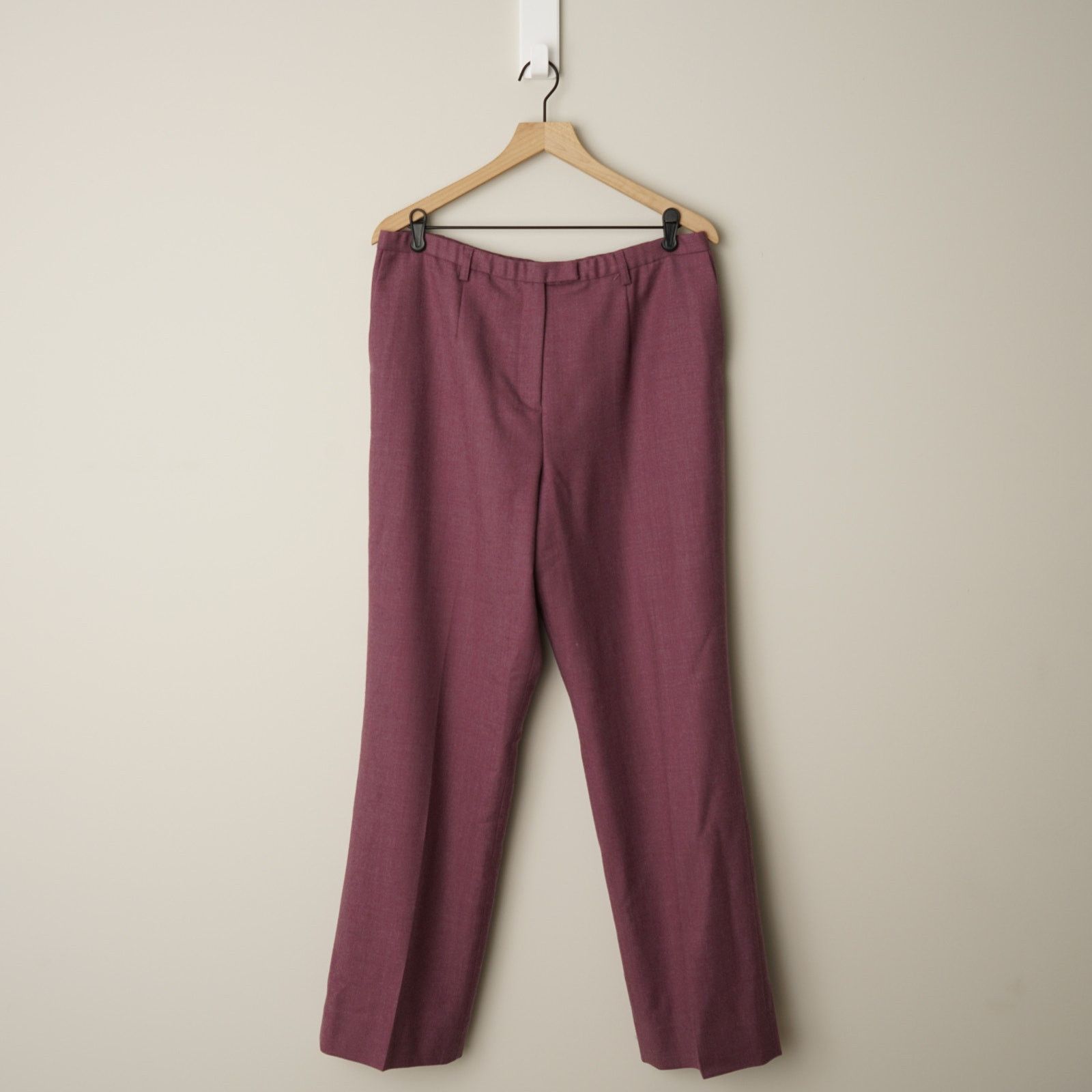 Pendleton Vintage 90s Pendleton 100% Virgin Wool Pants Plum Pockets 14 Size L / US 10 / IT 46 - 1 Thumbnail