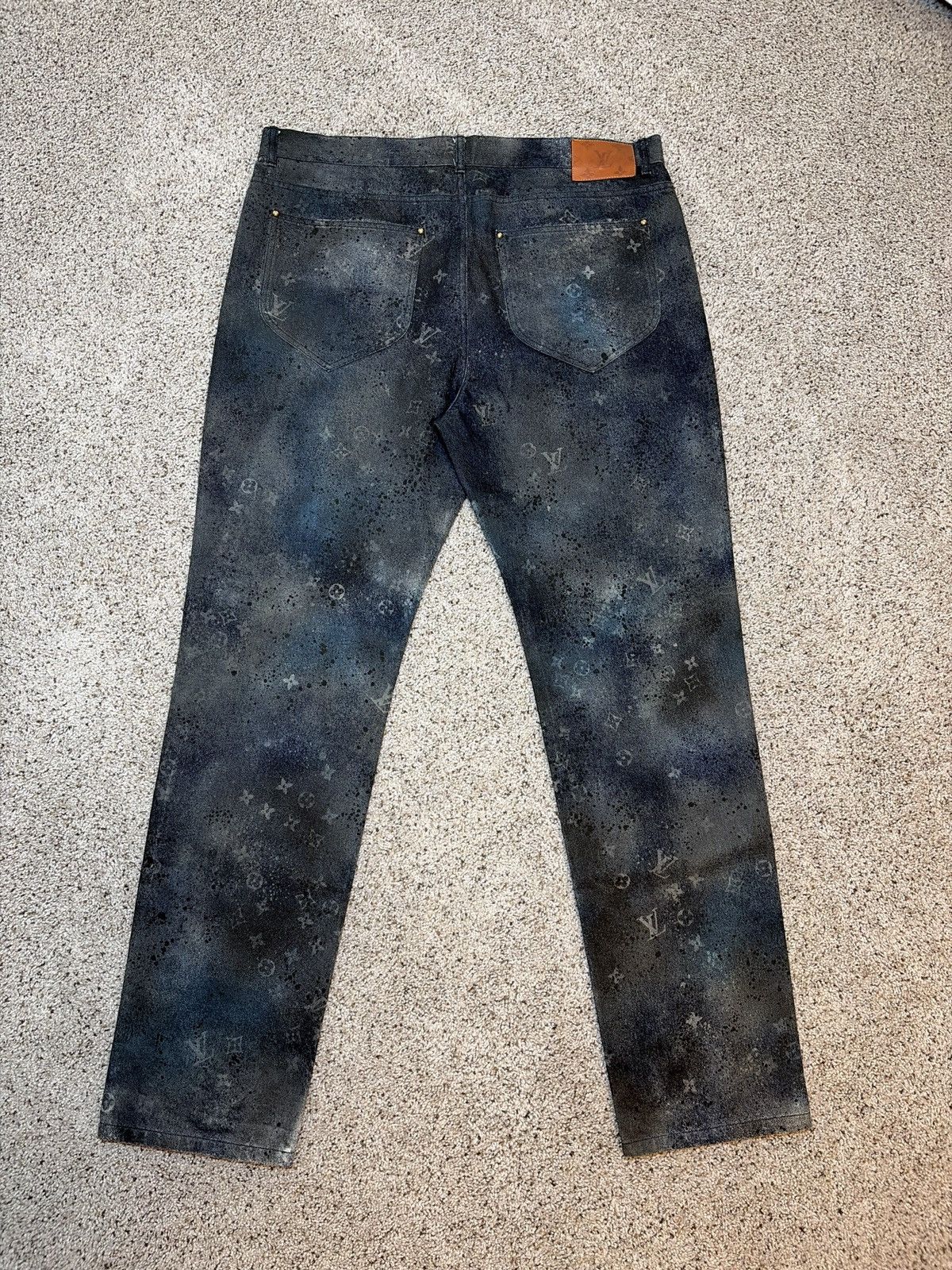 Louis Vuitton Louis Vuitton Galaxy Spray Monogram Slim Fit Jeans Virgil Size US 38 / EU 54 - 5 Thumbnail