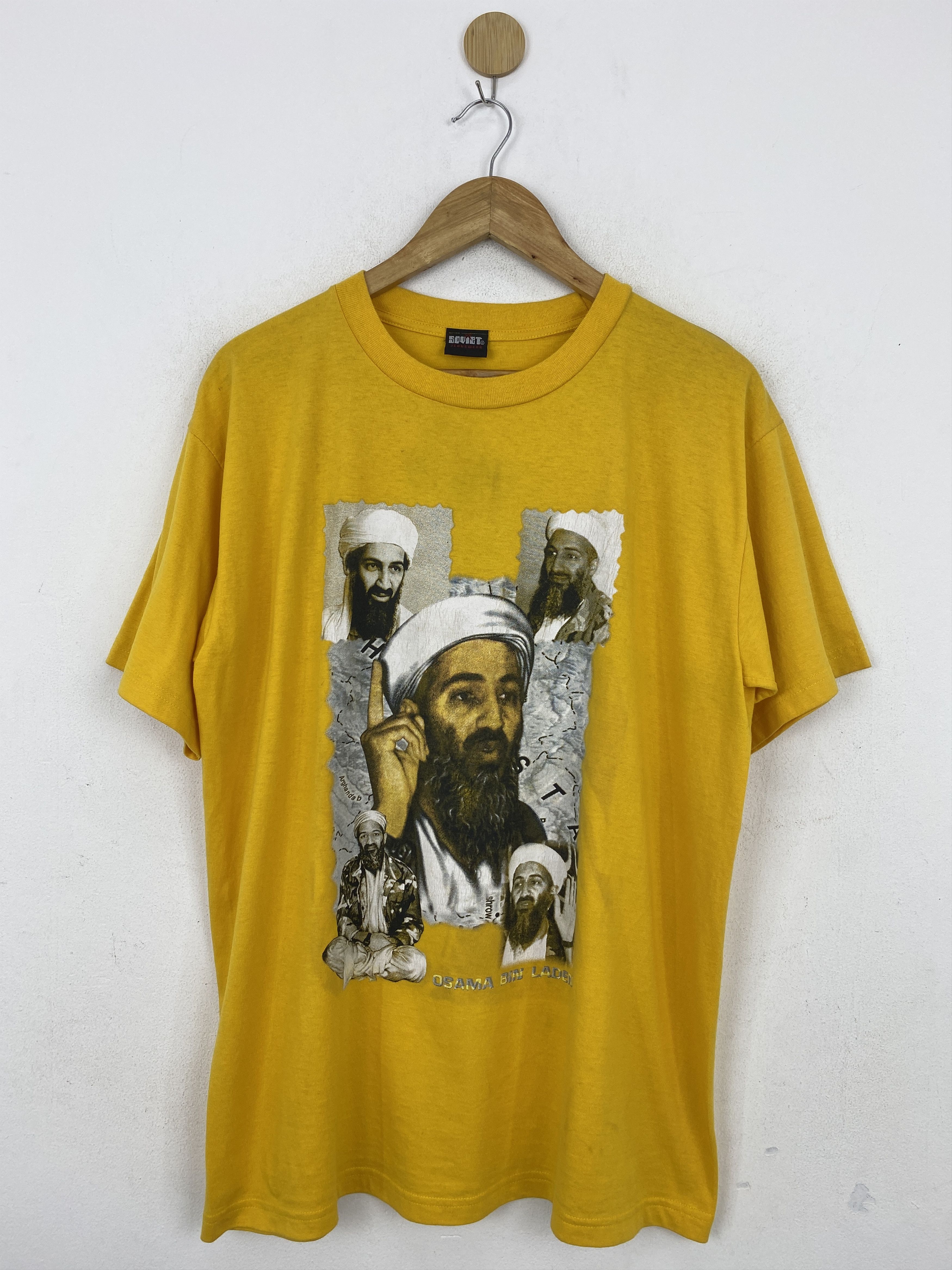 Rap Tees × Vintage Vintage Osama Bin Laden Bootleg Rap Tees T Shirt TA0534 Size US L / EU 52-54 / 3 - 2 Thumbnail