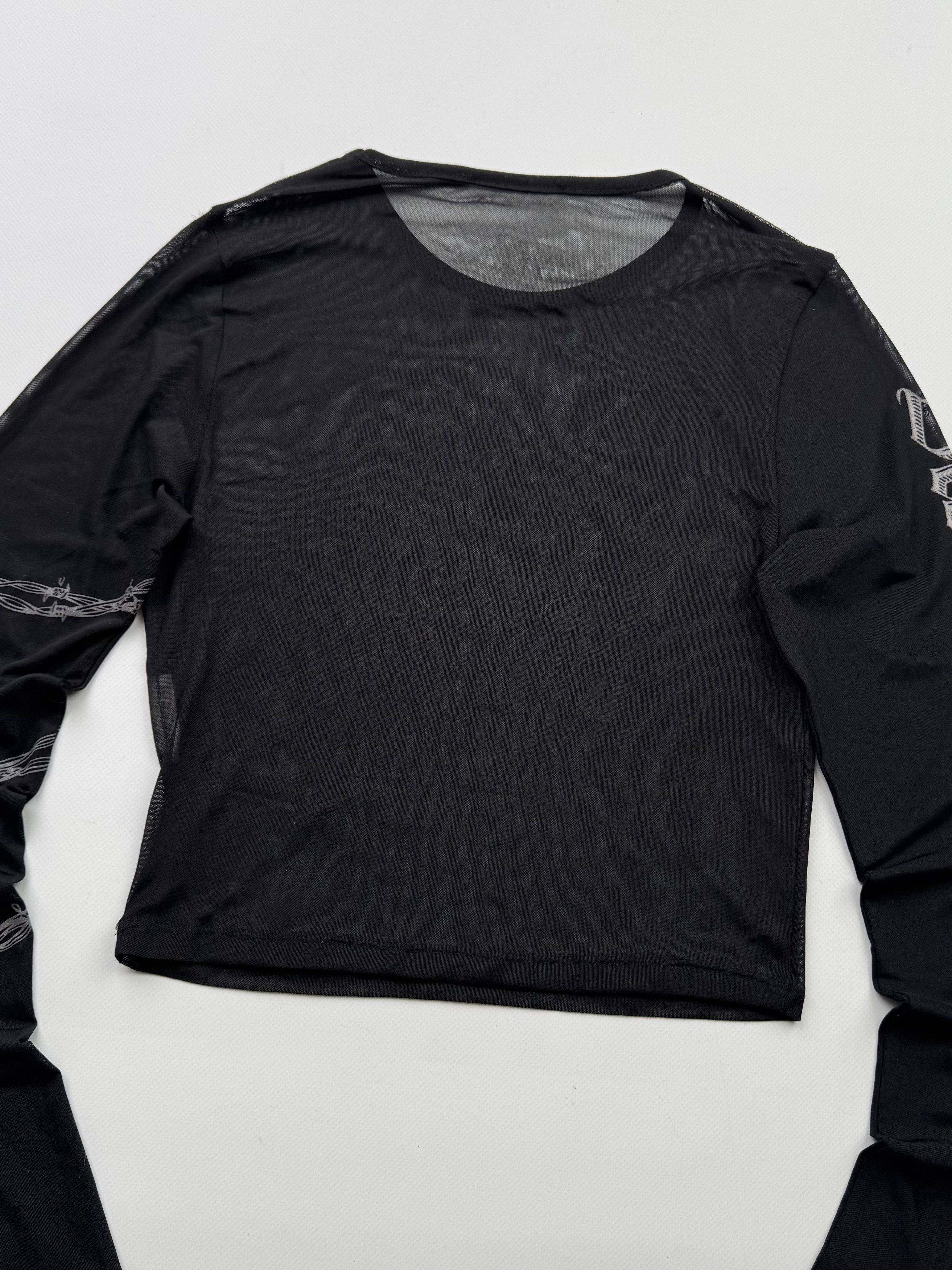 Hysteric Glamour Vintage Cropped Mesh Long Sleeve B760(V489)E2 Size XS / US 0-2 / IT 36-38 - 6 Thumbnail