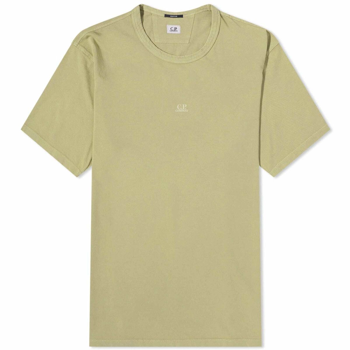 C.P. Company o1y1224 Logo Crewneck T-Shirt in Military Green Size US L / EU 52-54 / 3 - 1 Thumbnail