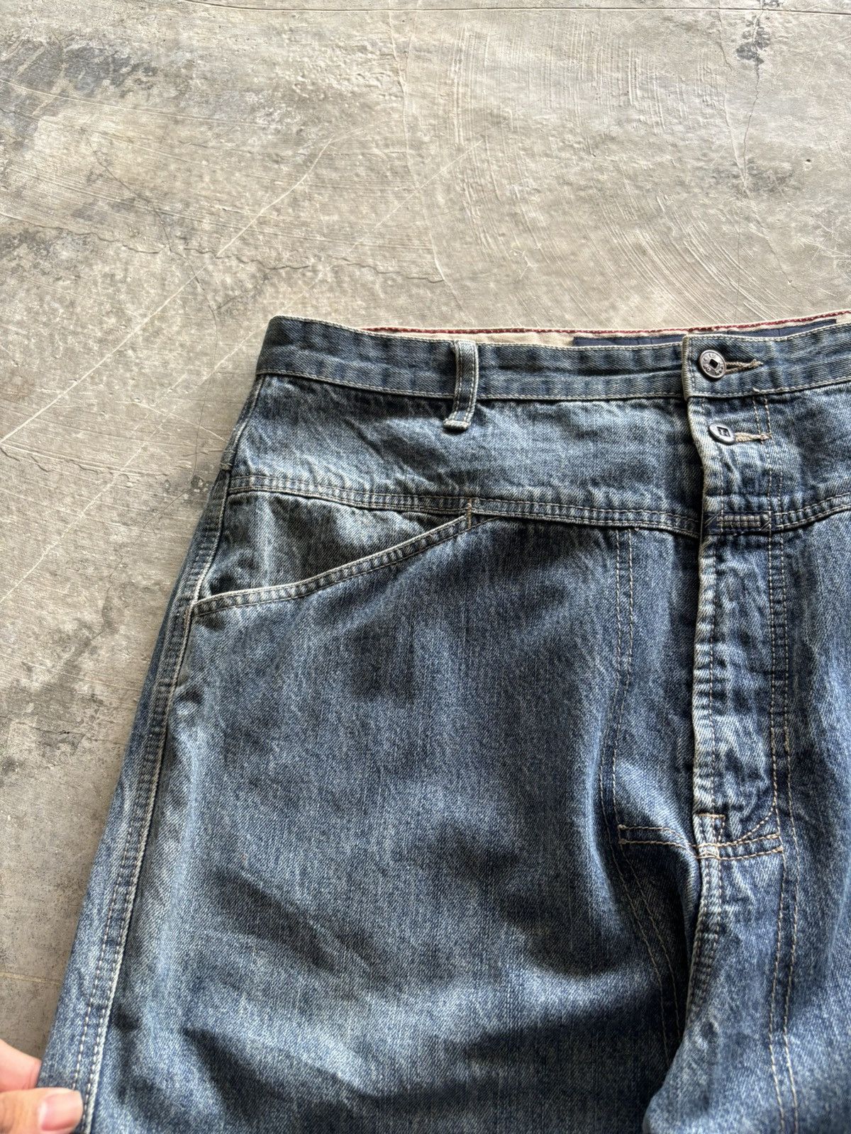 Designer × Marithe + Francois Girbaud vintage MARITHE FRANCOIS GIRBAUD MFG baggy jeans side pocket Size US 39 - 9 Thumbnail