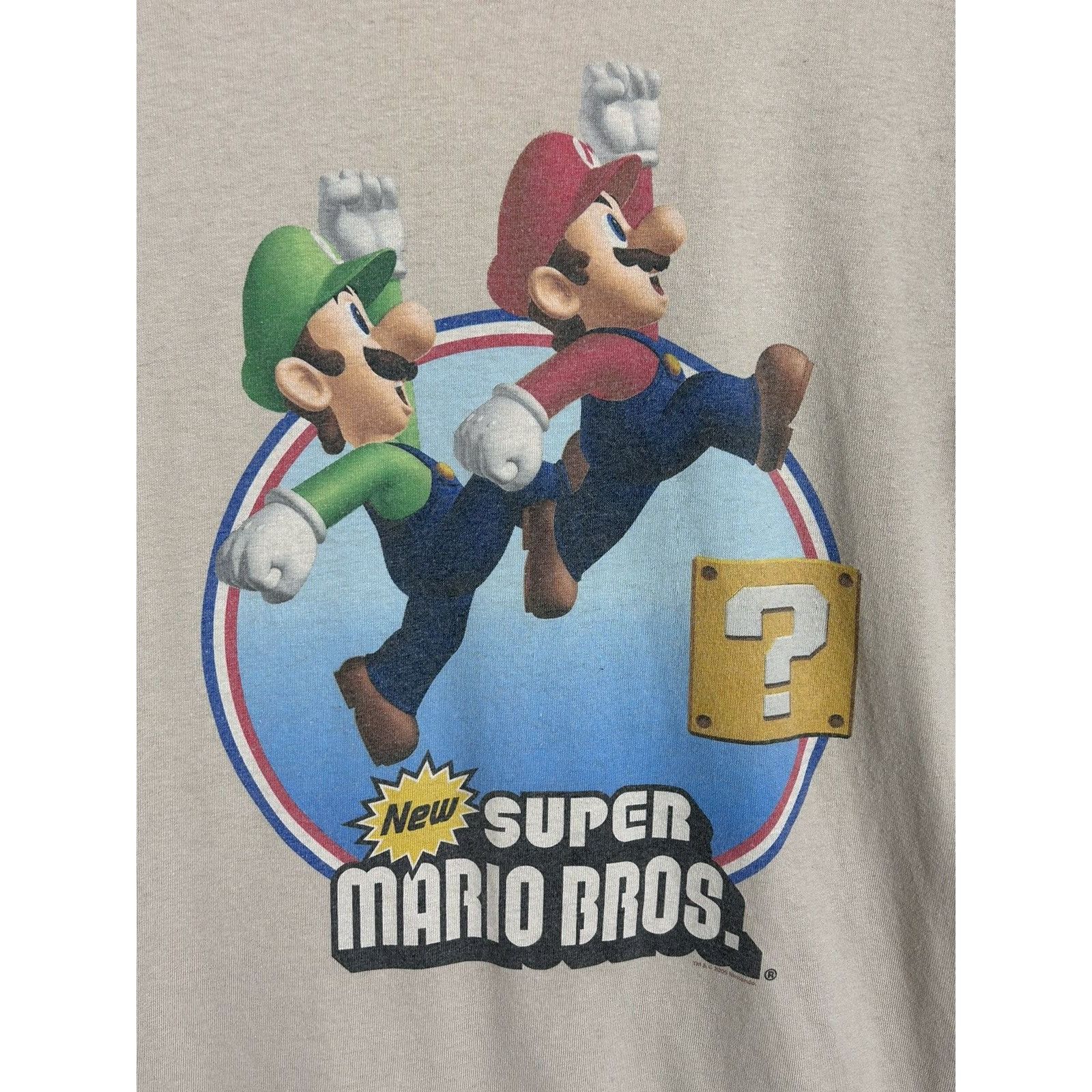 Nintendo 00s Vintage Super Mario Bros 2008 Nintendo Licensed T-Shirt Size US M / EU 48-50 / 2 - 2 Thumbnail