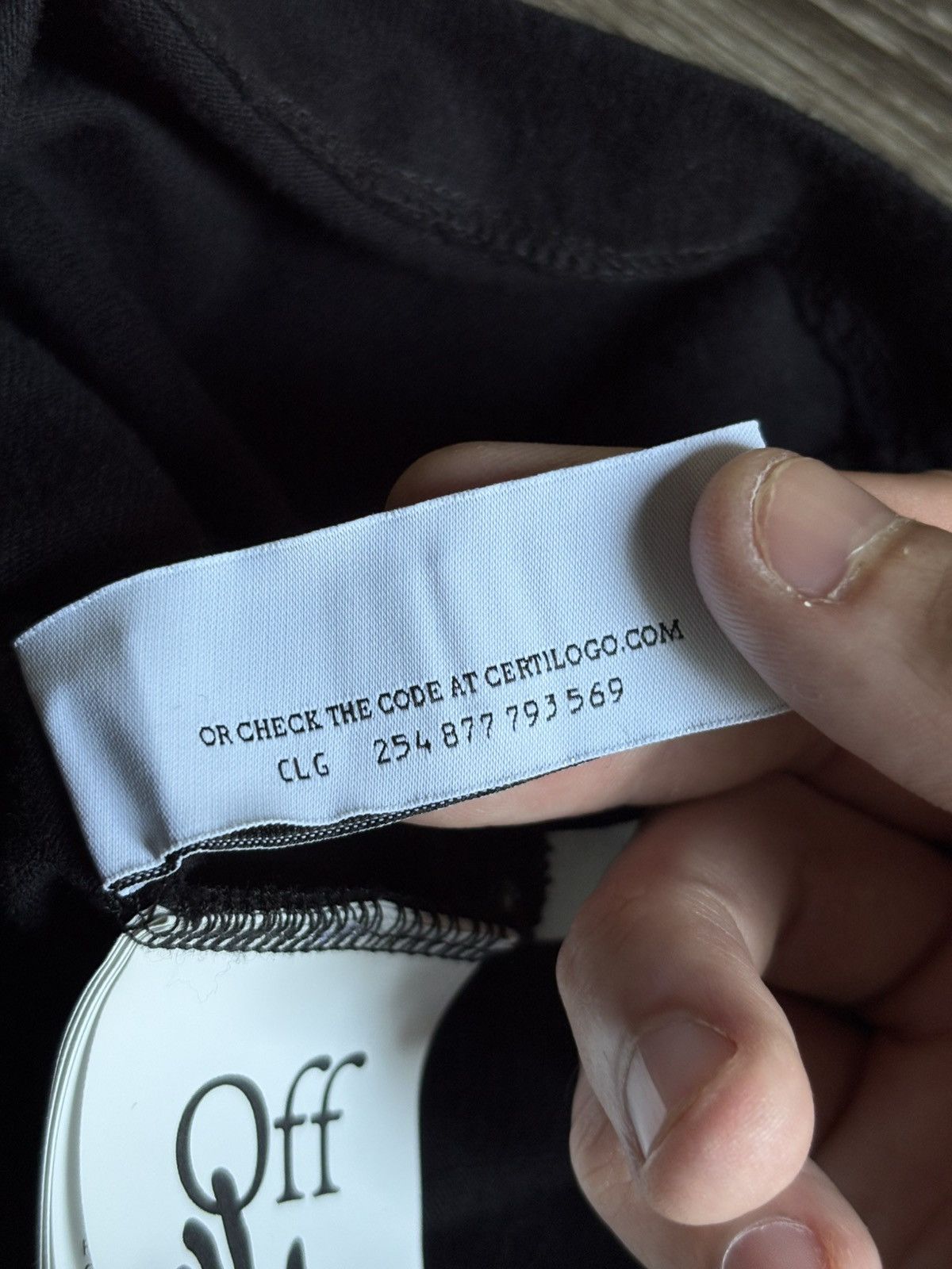 Off-White Off-White Black Caravaggio Hands Off T-Shirt Tee Size US L / EU 52-54 / 3 - 6 Thumbnail