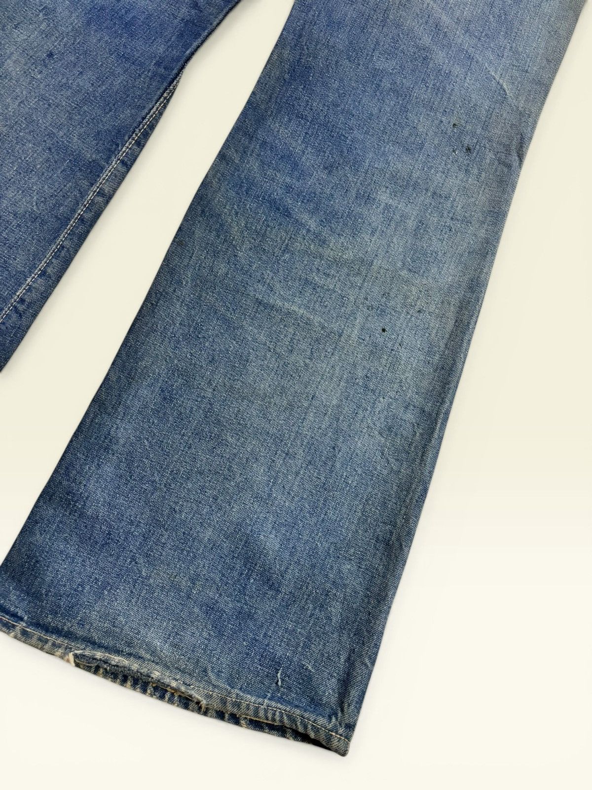 Japanese Brand Vtg 80s Canton Blue Washed Faded Sick Flared Jeans Size US 30 / EU 46 - 8 Thumbnail