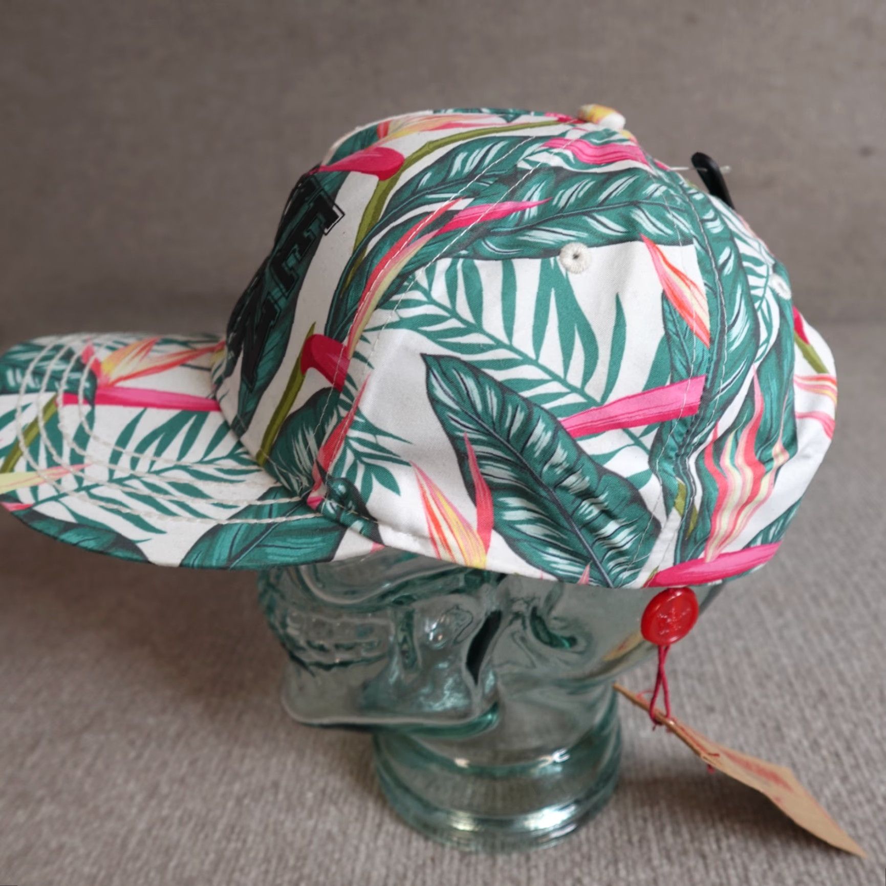 True Religion True Religion Hat Baseball Cap Adjustable Womens Blue Floral All Over Embroidered 100% Polyester Strapback Size ONE SIZE - 5 Thumbnail