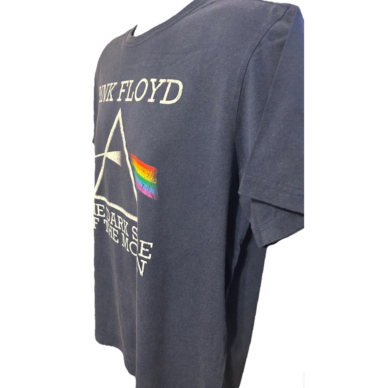 Vintage Pink Floyd The Dark Side Of The Moon Shirt XL Navy Blue Short Sleeve Crew Neck Unisex Adults graphic print Music 2010-2019 Vintage No Size US XL / EU 56 / 4 - 6 Thumbnail