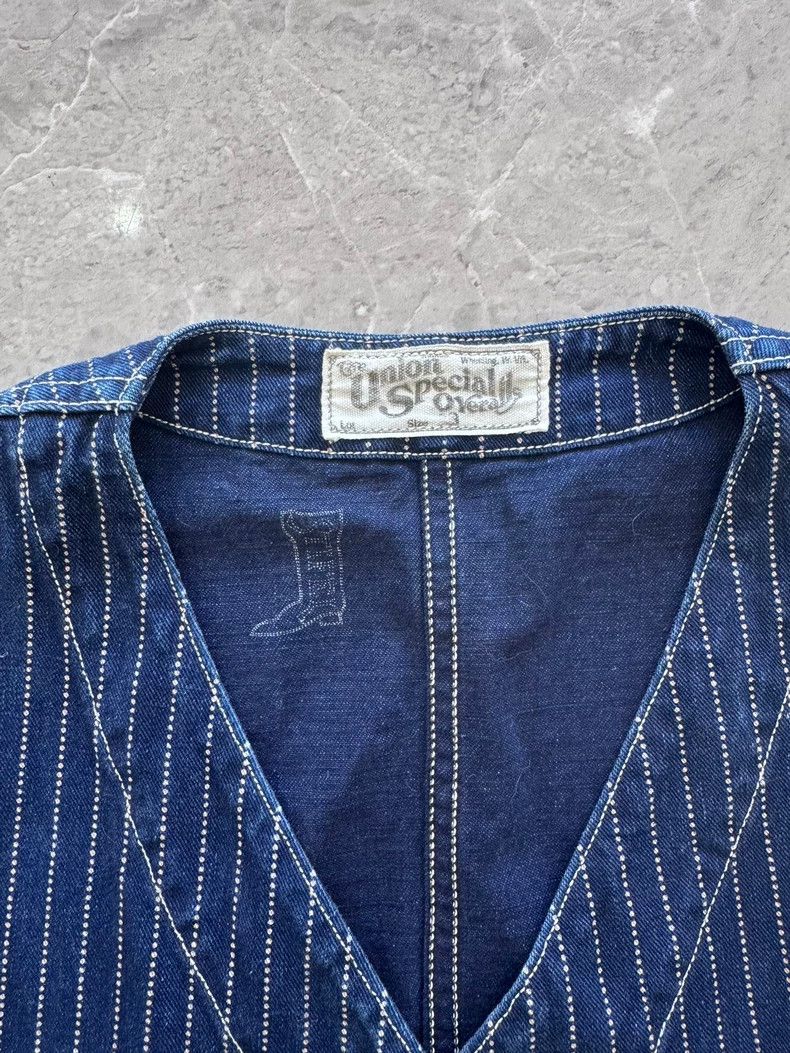 Freewheelers Freewheelers Dot-shaped dyed workwear vest Size 38R - 2 Thumbnail