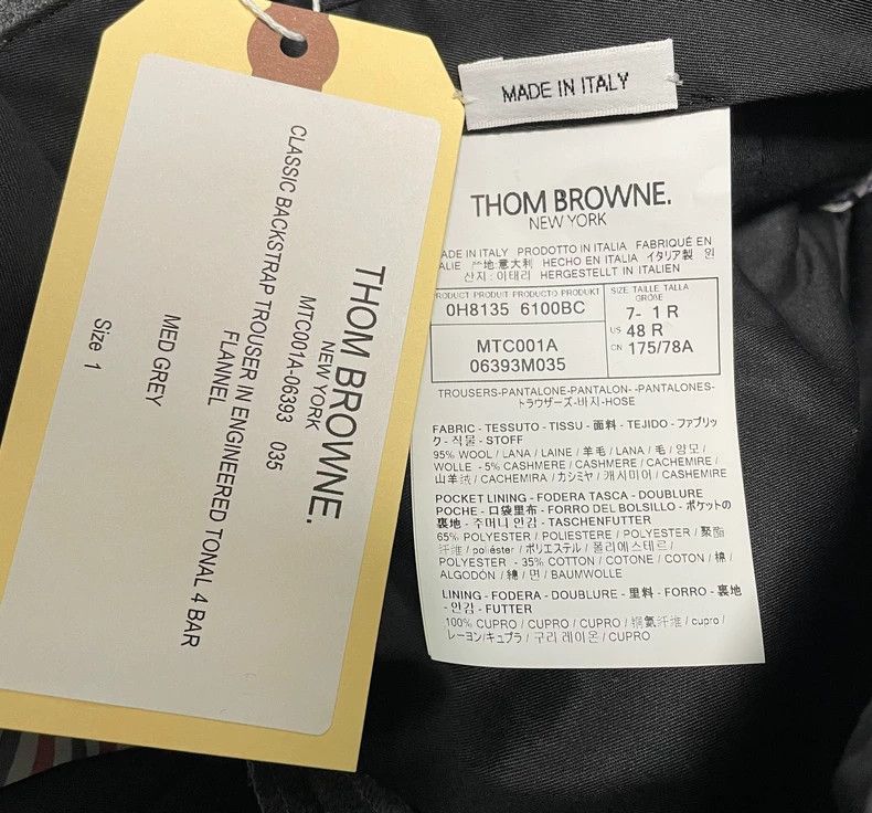 Thom Browne Thom Browne Flannel Men's Trousers-dmc Size US 32 / EU 48 - 1 Thumbnail
