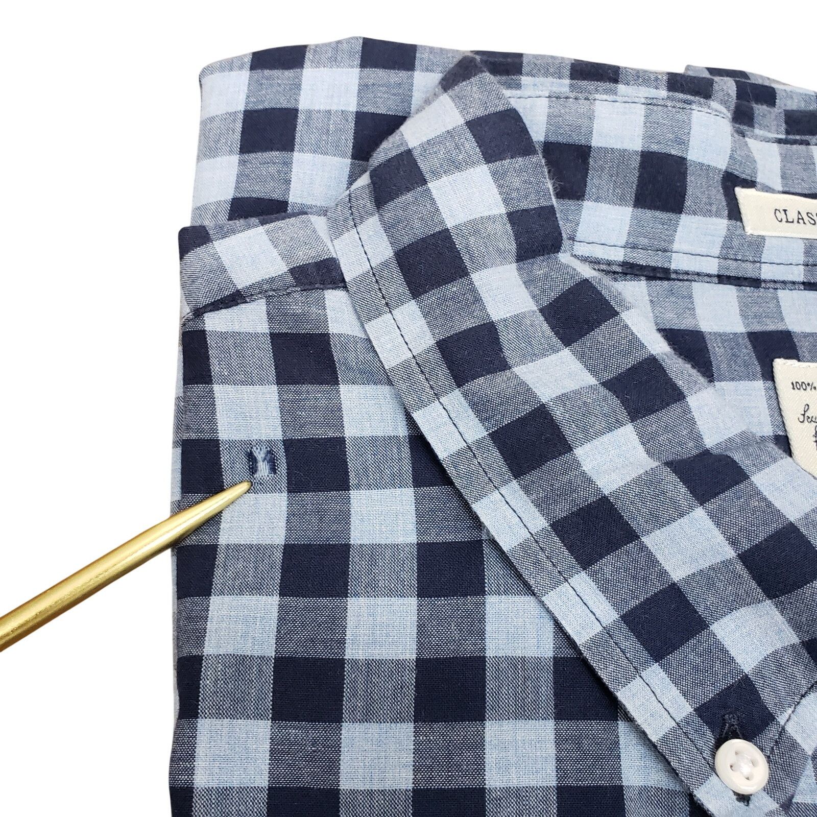 J.Crew J. Crew Shirt Classic Fit XL Gingham Check Button down L/S Size US XL / EU 56 / 4 - 12 Thumbnail
