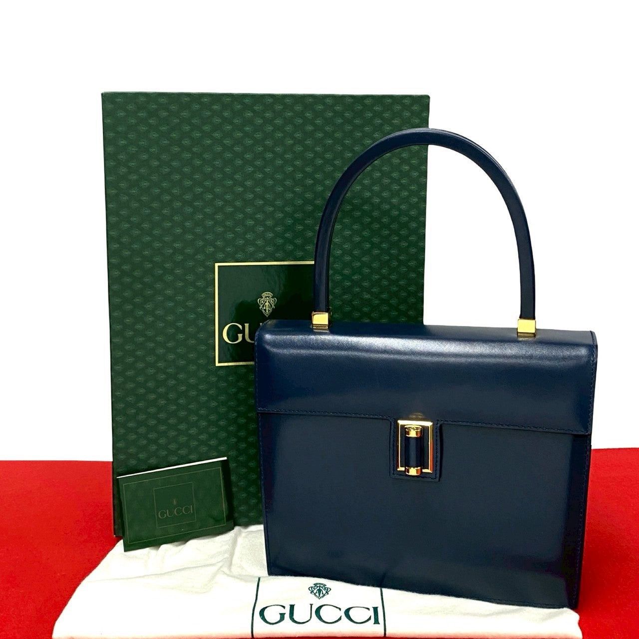 Gucci Gucci Handbag Blue Leather Size ONE SIZE - 1 Thumbnail
