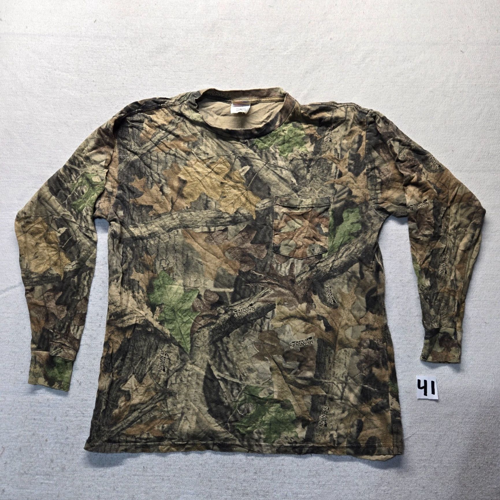 Wrangler Wrangler Pro Gear Shirt Mens XL Brown Camouflage Pockets Cotton T-Shirt Tee Army Colorful 90s? Size US XL / EU 56 / 4 - 2 Thumbnail