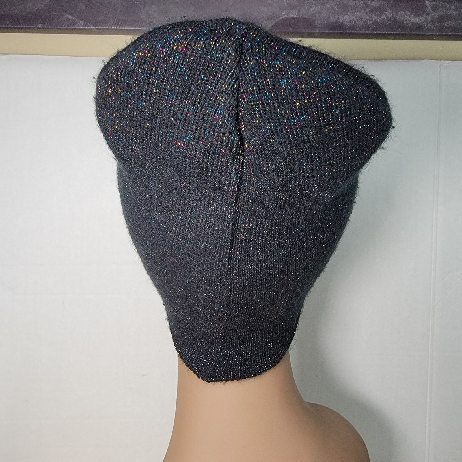Other Made For Play Black Shimmer Unisex Knit Beanie - Size OS Size ONE SIZE - 4 Thumbnail