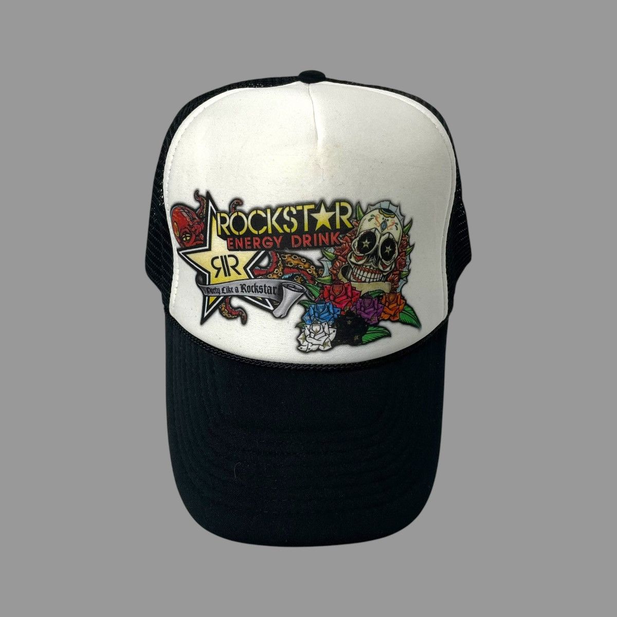 Vintage Vintage 90s rockstar energy trucker hat Size ONE SIZE - 1 Thumbnail