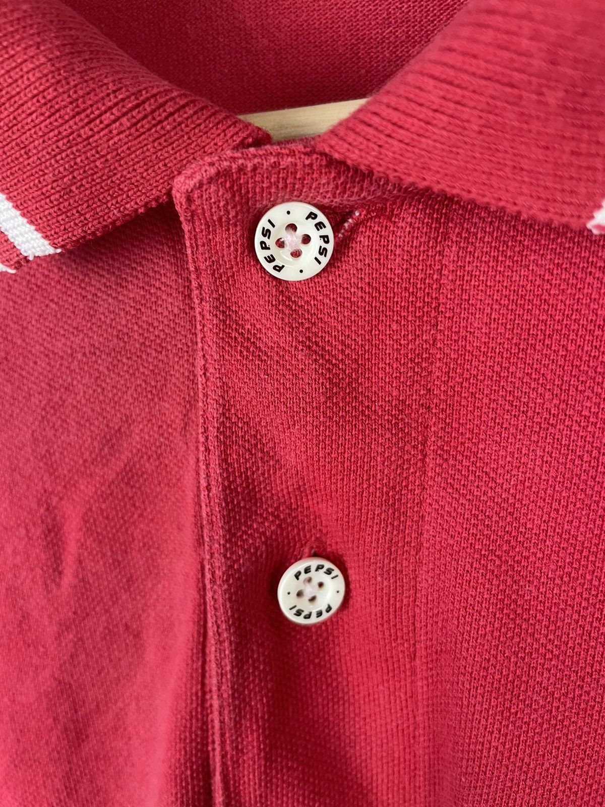 Pepsi Vintage Pepsi Small Logo Twin Taped Polo Tee Size US M / EU 48-50 / 2 - 7 Thumbnail