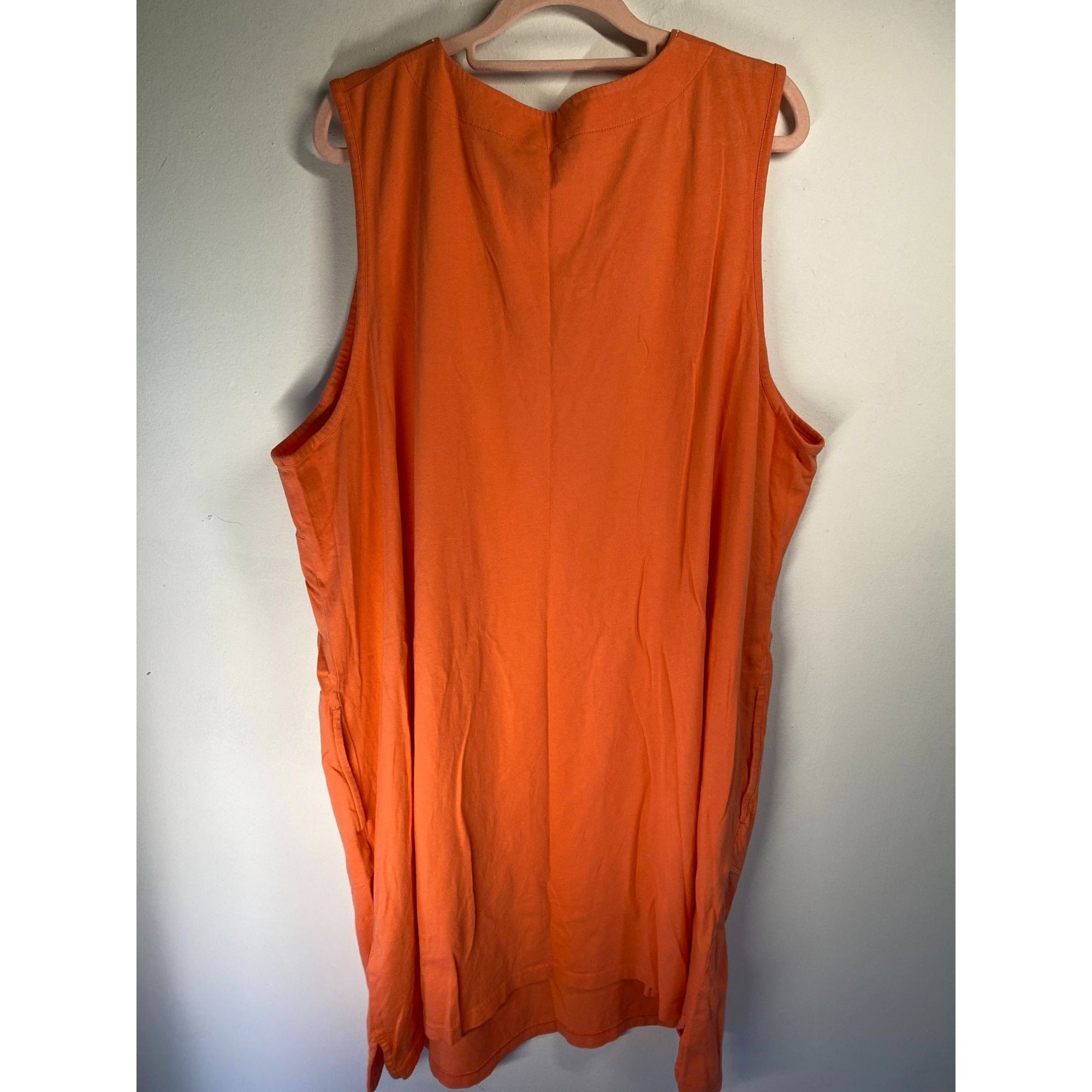 Lands' End Lands End Sleeveless Orange Embroidered Cotton Tunic Dress W Size 3XL / US 20-22 - 8 Thumbnail