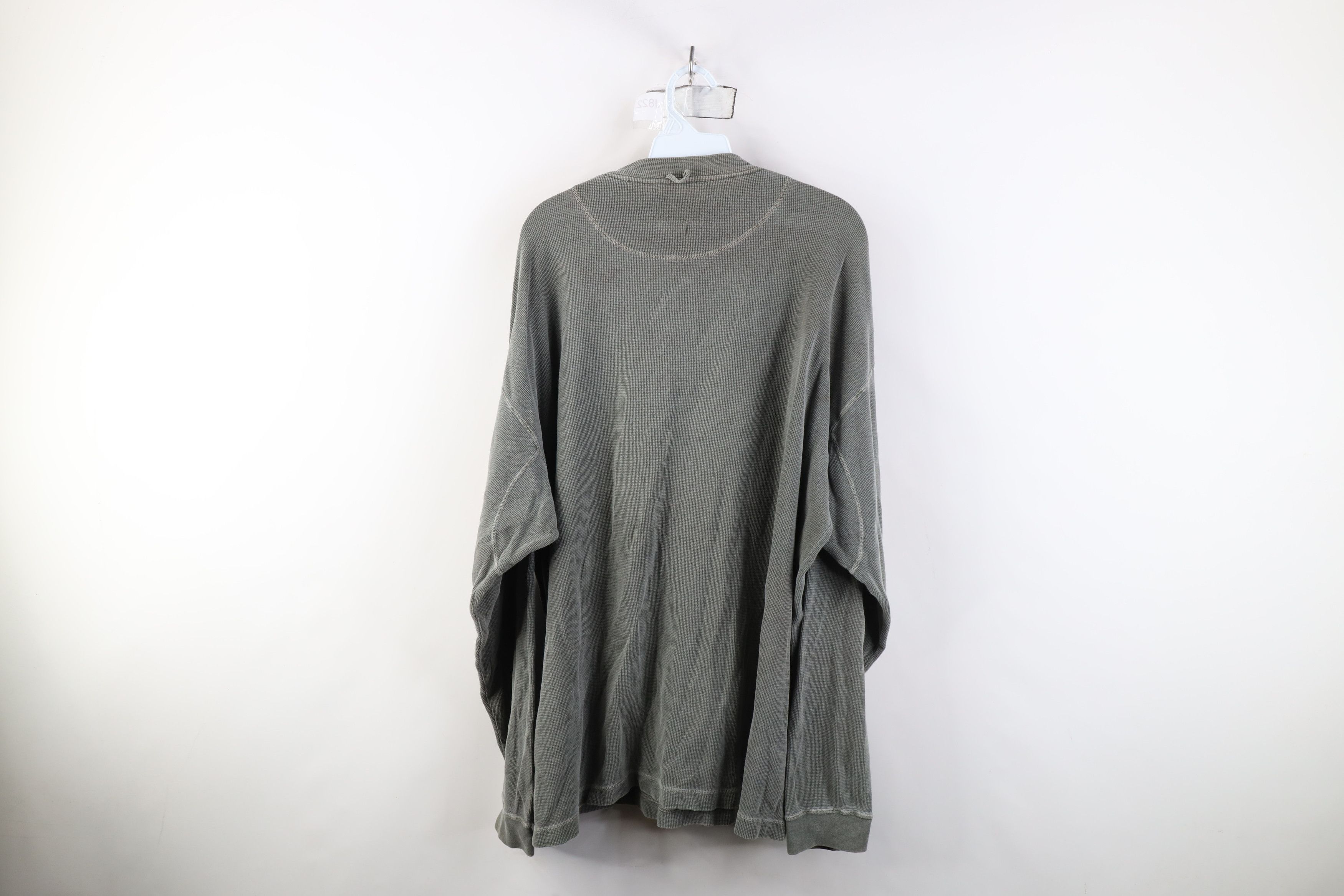 Cabelas Vintage 90s Cabelas Waffle Knit Long Sleeve Henley T-Shirt Size US XL / EU 56 / 4 - 12 Thumbnail