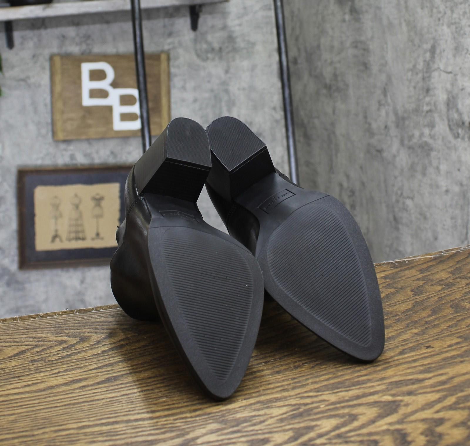 Other New Sun + Stone Black Sides Elizaa Pointed Toe Booties 8m Size US 8 / IT 38 - 5 Thumbnail