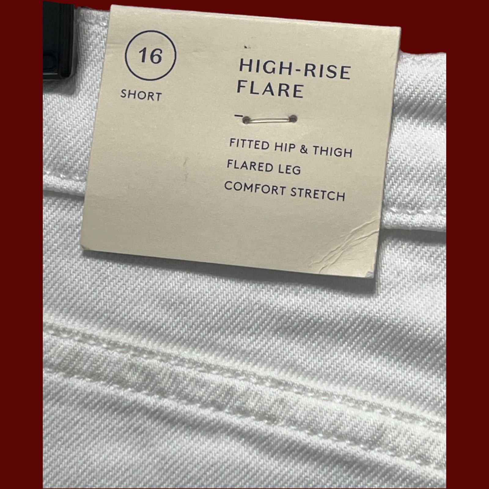 Other Universal Thread-Women's High Rise Flare Fitted Hip & Thigh Size 38" / US 16 / IT 52 - 8 Thumbnail
